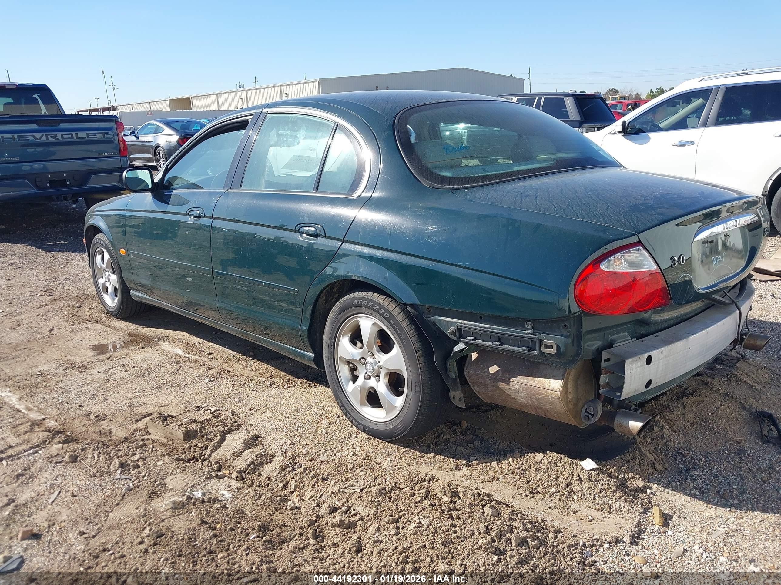 2000 Jaguar S-type 3.0l V6 Green vin: SAJDA01C3YFL13979