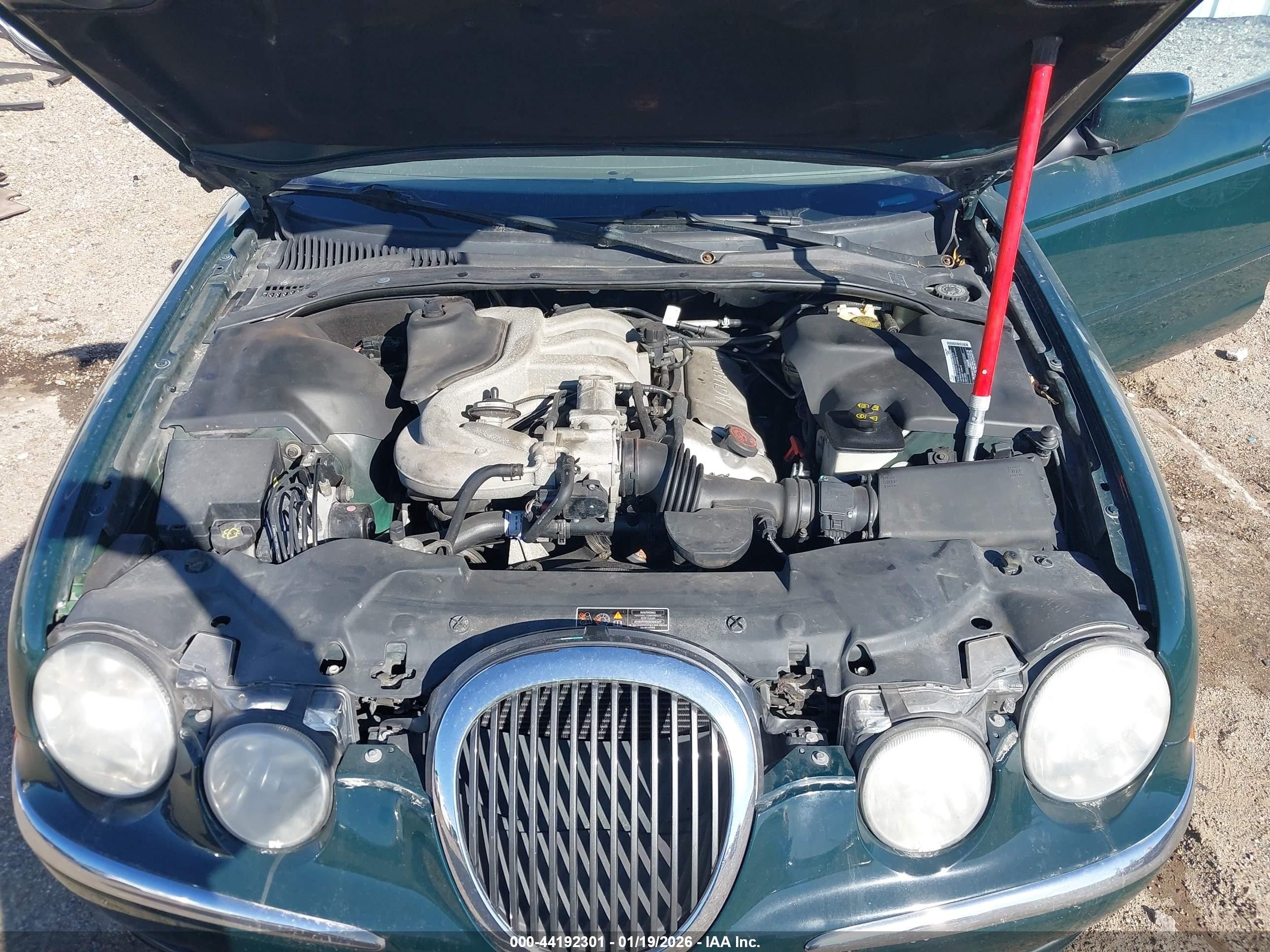 2000 Jaguar S-type 3.0l V6 Green vin: SAJDA01C3YFL13979