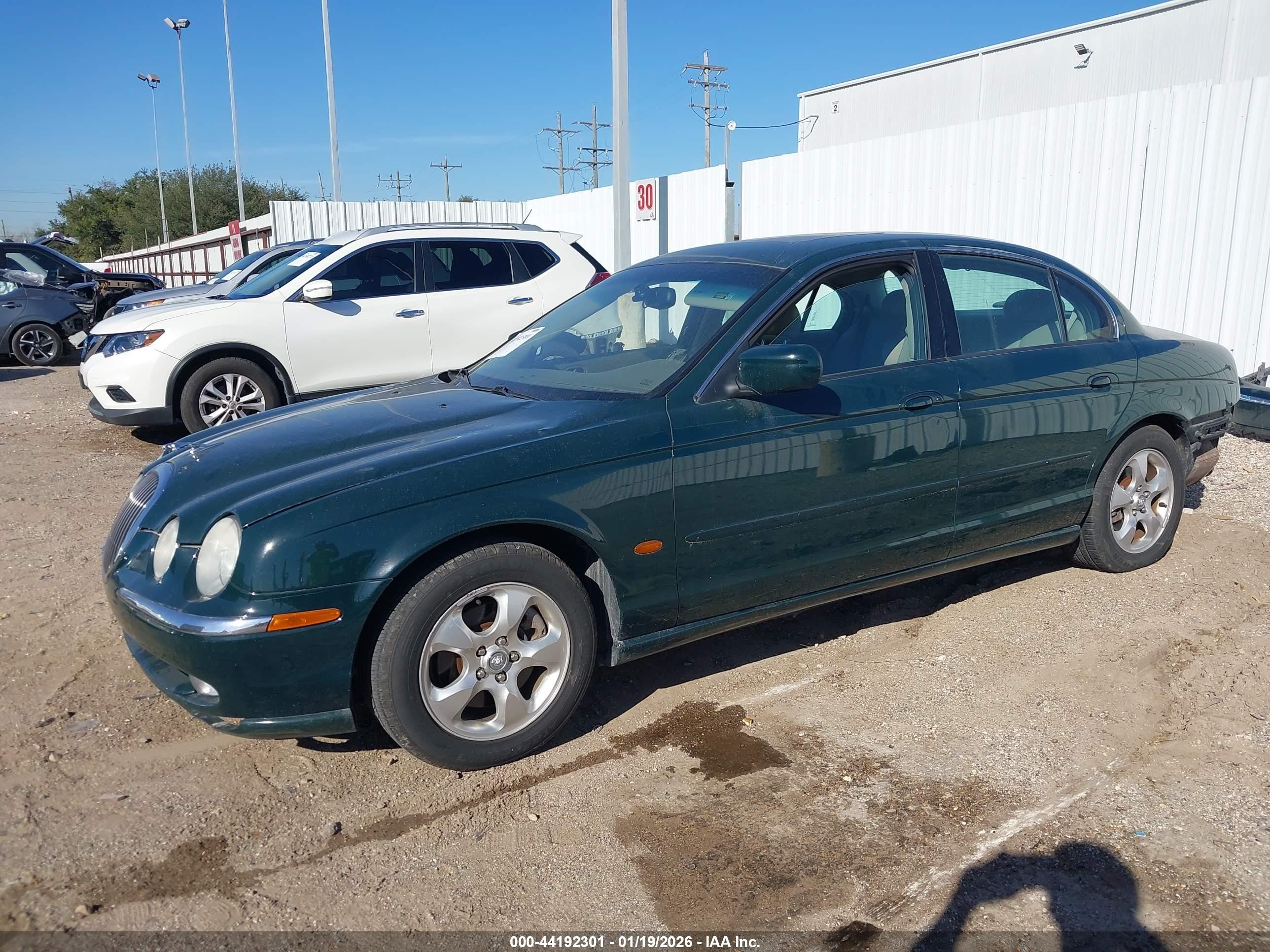2000 Jaguar S-type 3.0l V6 Green vin: SAJDA01C3YFL13979
