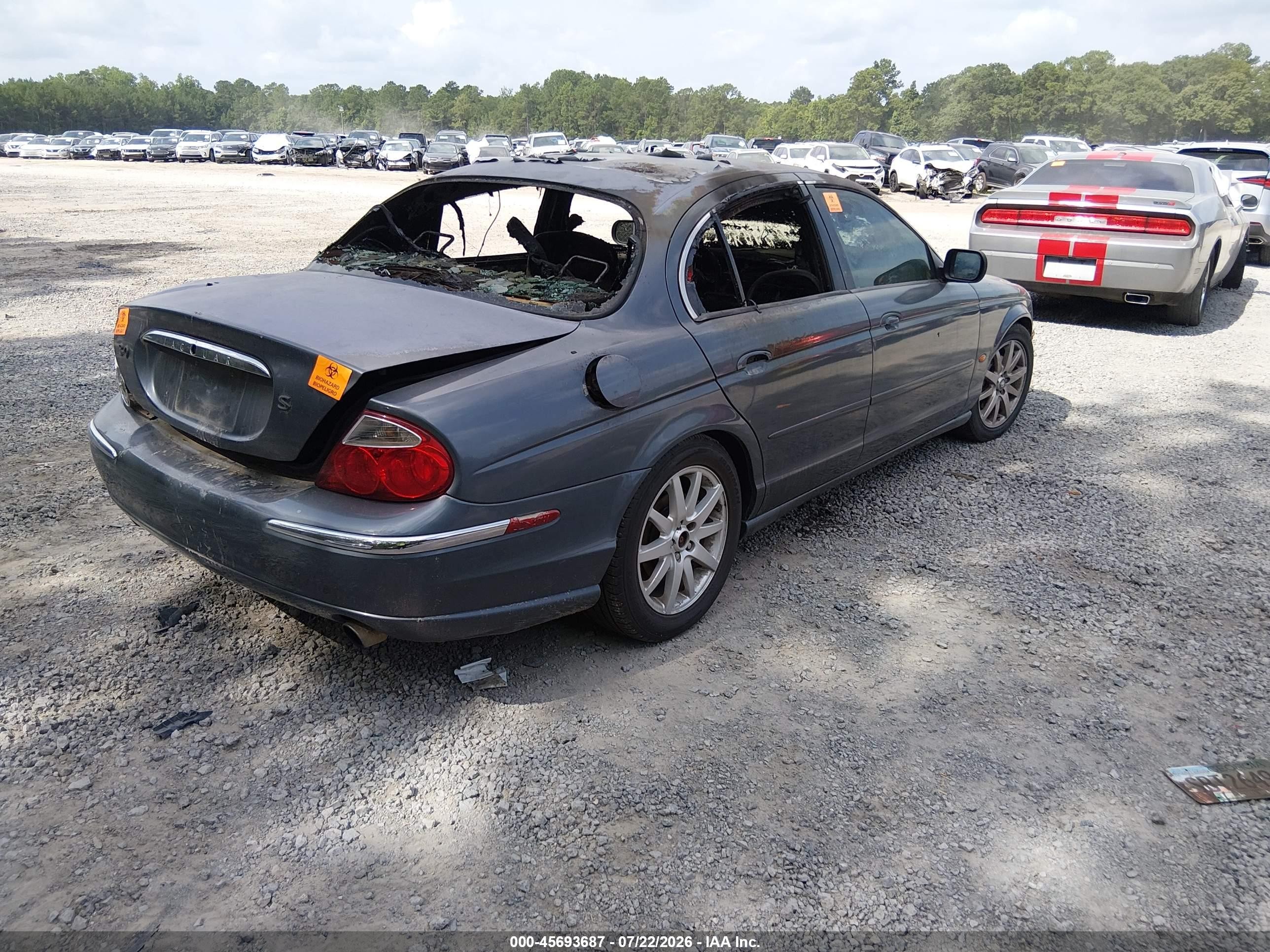 2000 Jaguar S-type 3.0l V6 Gray vin: SAJDA01C6YFL70581