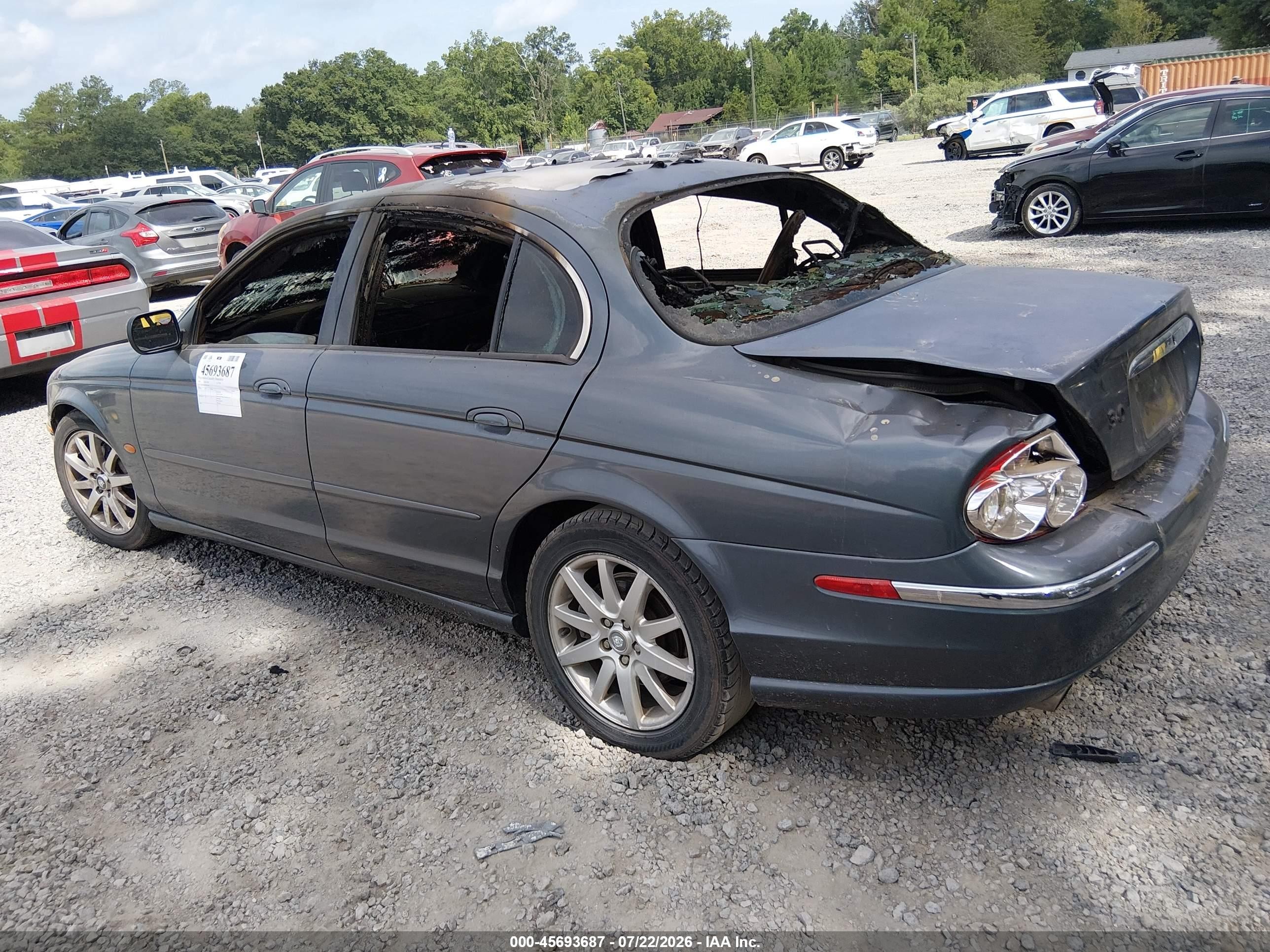 2000 Jaguar S-type 3.0l V6 Gray vin: SAJDA01C6YFL70581
