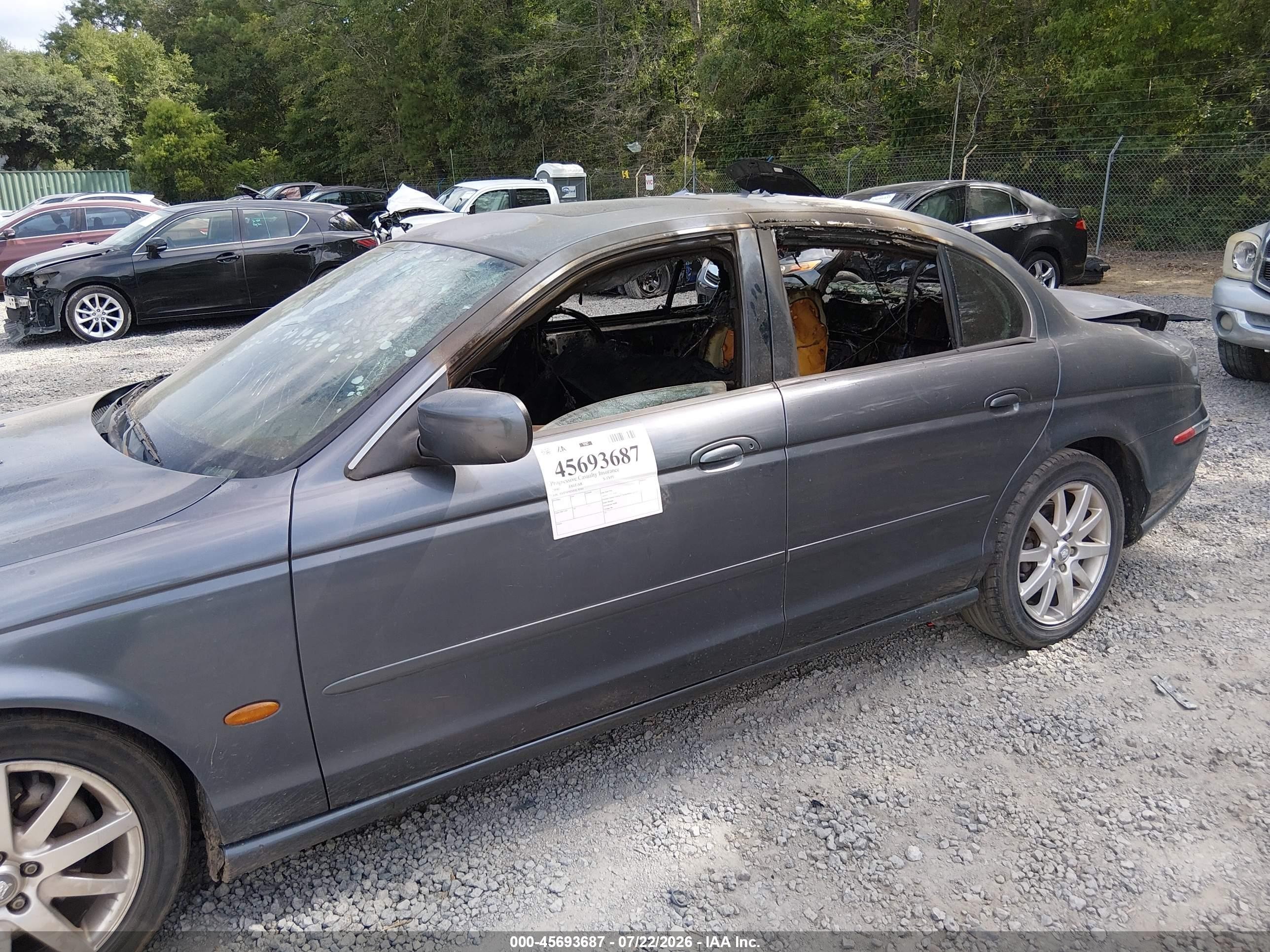 2000 Jaguar S-type 3.0l V6 Gray vin: SAJDA01C6YFL70581