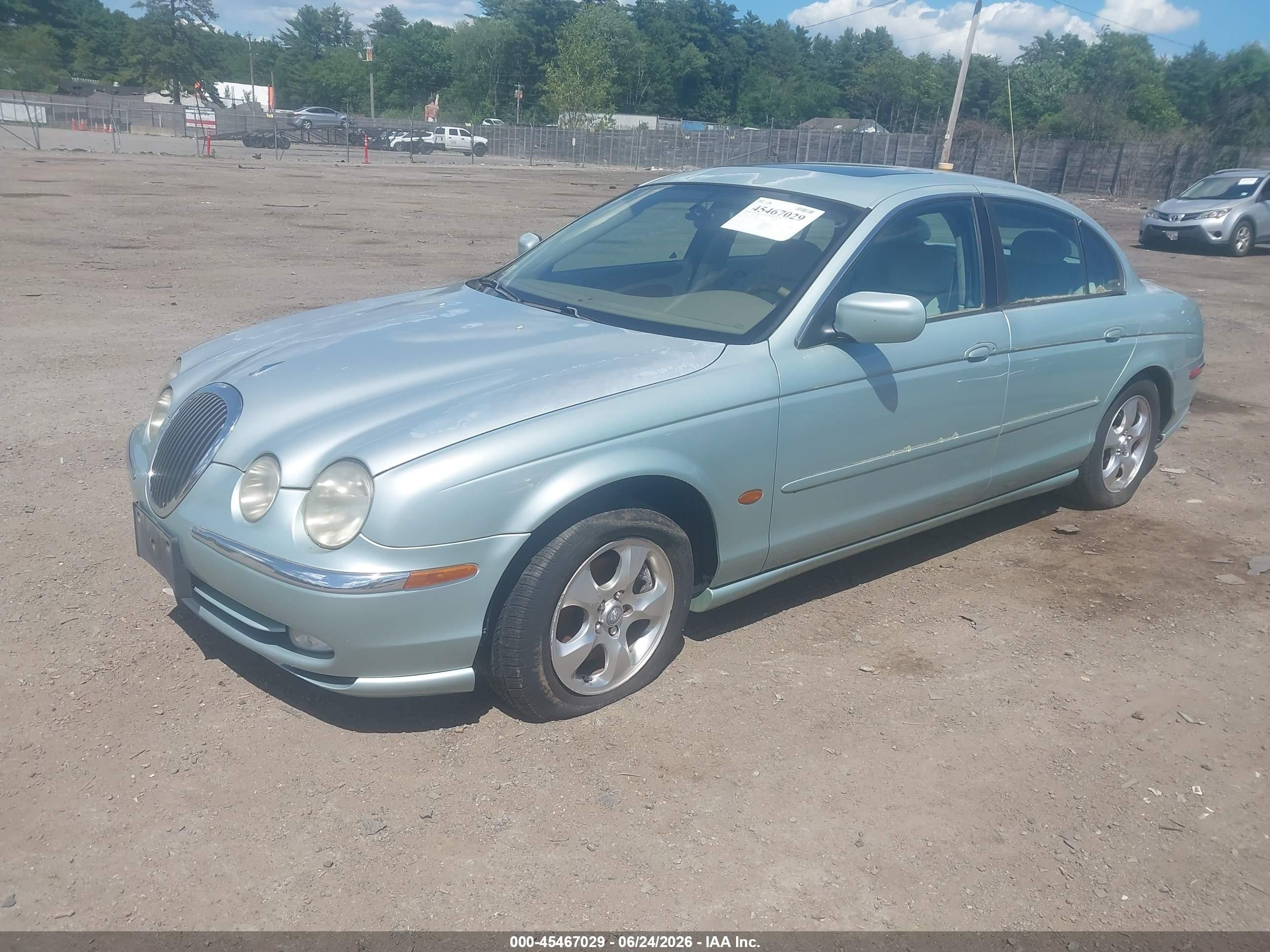 2000 Jaguar S-type 3.0l V6 Teal vin: SAJDA01C7YFL48279