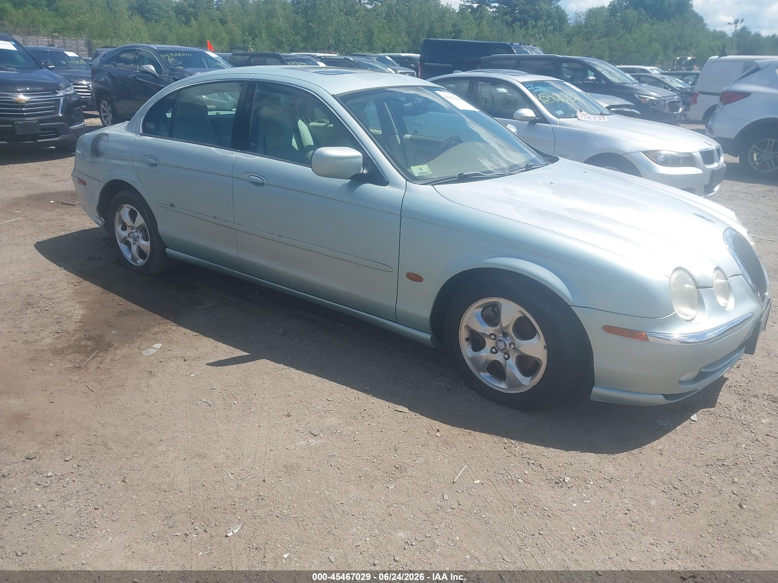 2000 Jaguar S-type 3.0l V6 Teal vin: SAJDA01C7YFL48279