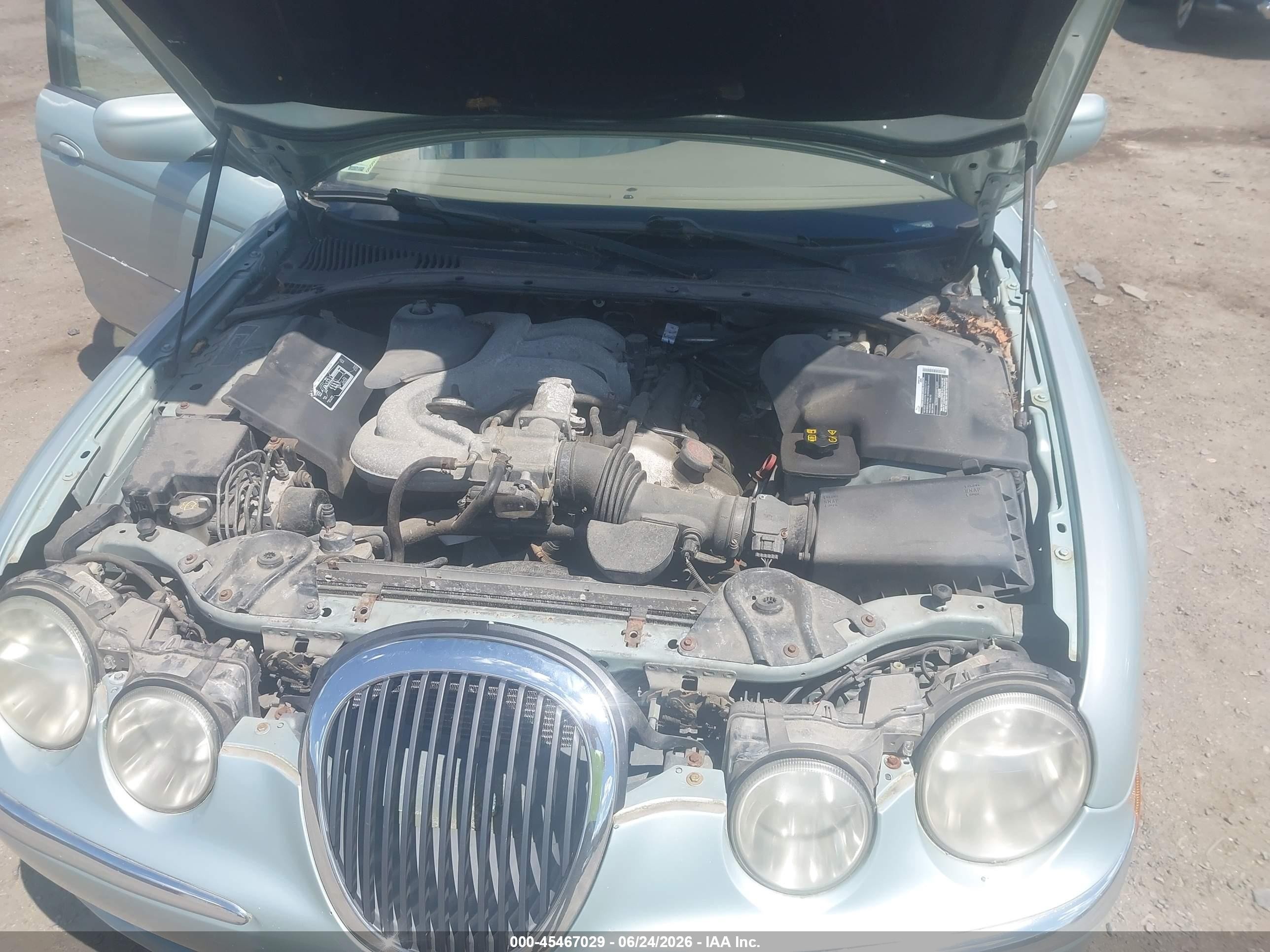 2000 Jaguar S-type 3.0l V6 Teal vin: SAJDA01C7YFL48279