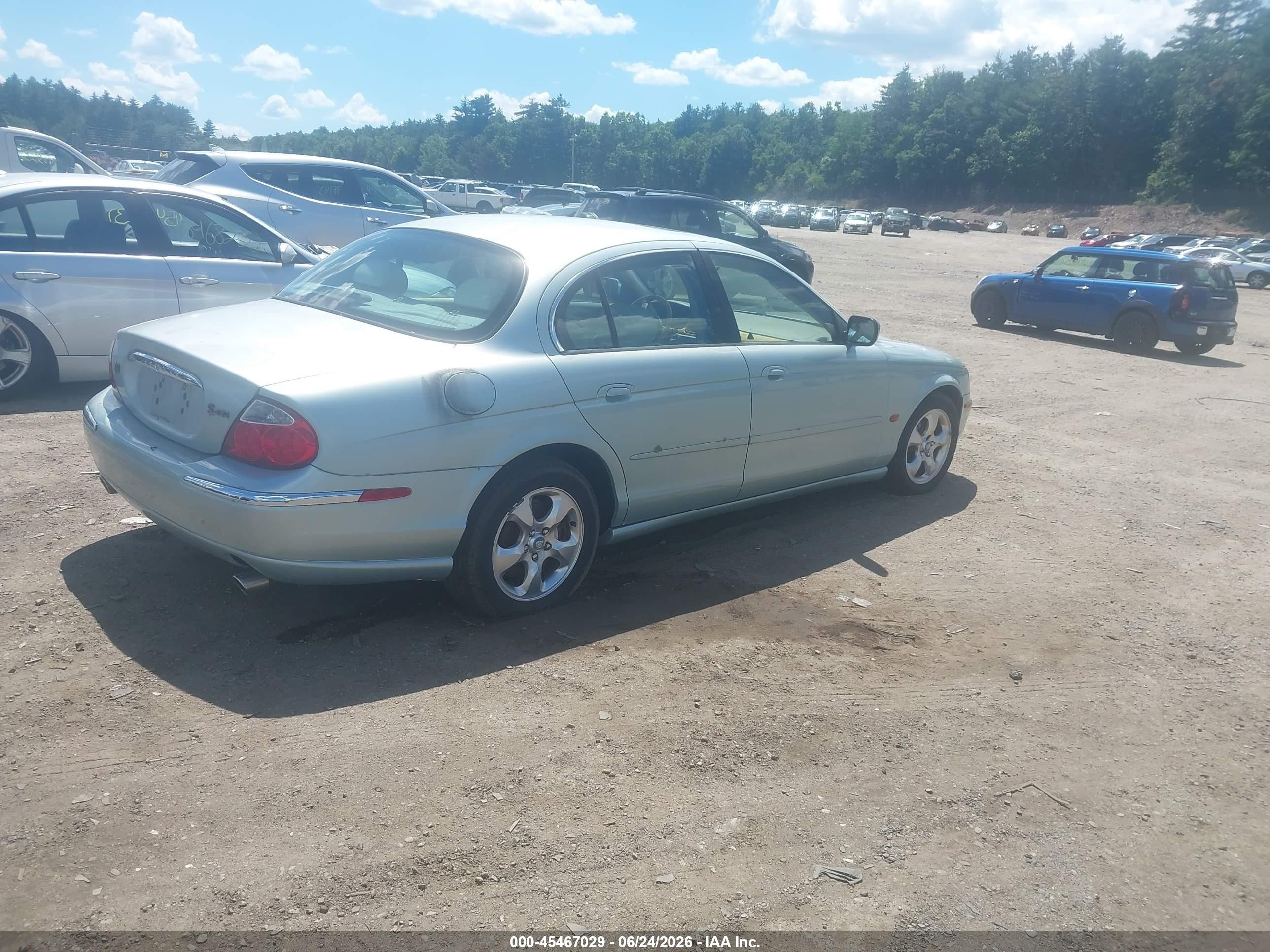 2000 Jaguar S-type 3.0l V6 Teal vin: SAJDA01C7YFL48279