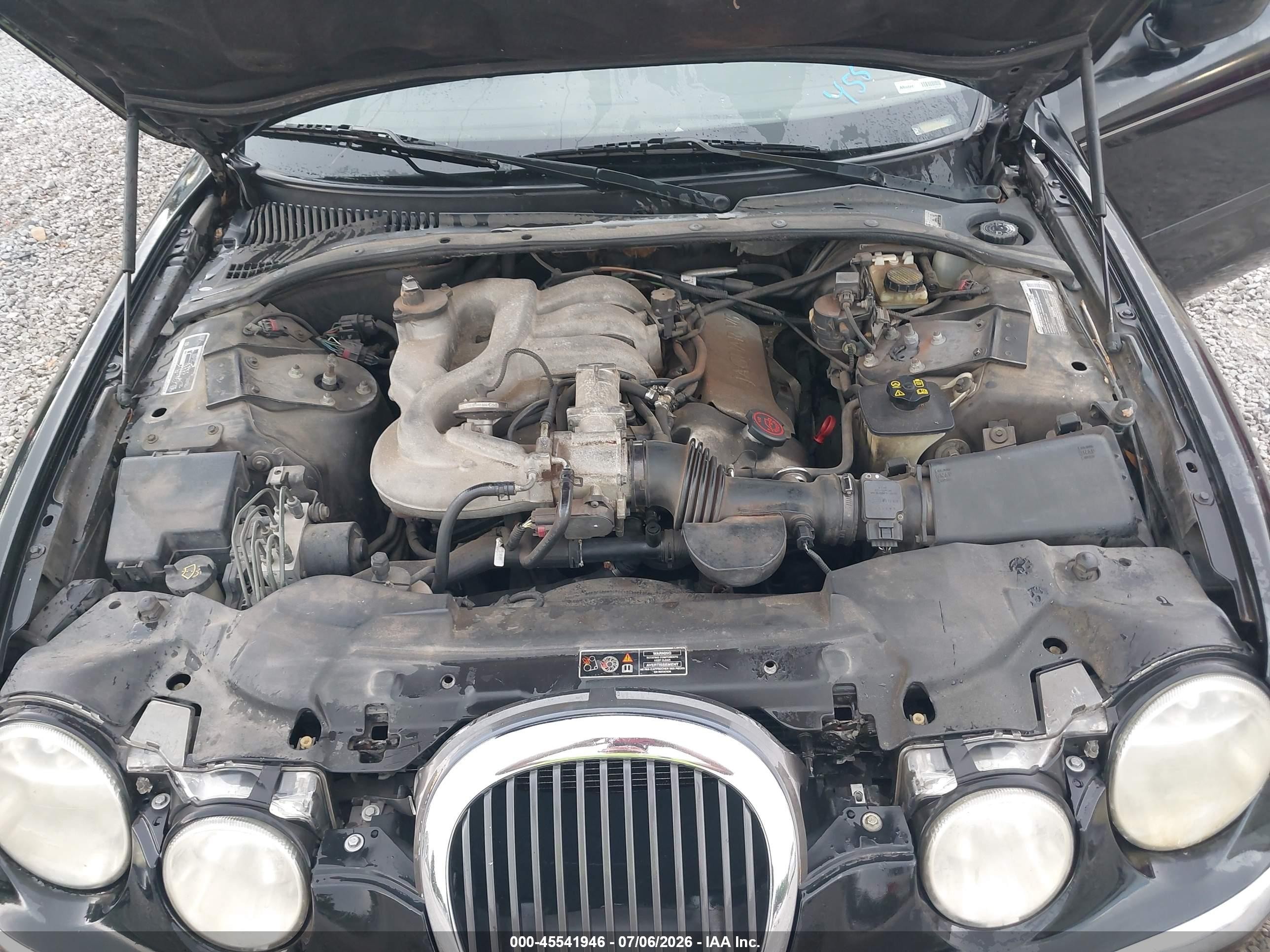 2000 Jaguar S-type 3.0l V6 Black vin: SAJDA01C8YFL59937
