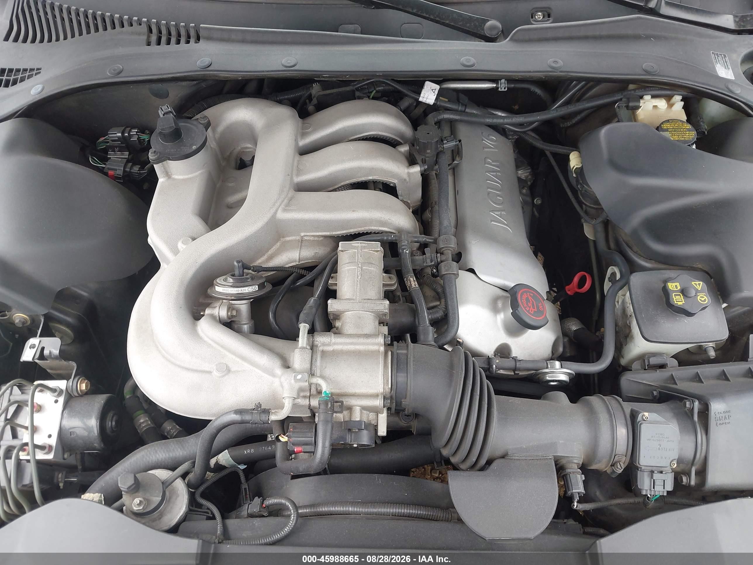 2000 Jaguar S-type 3.0l V6 Black vin: SAJDA01C8YFL69707