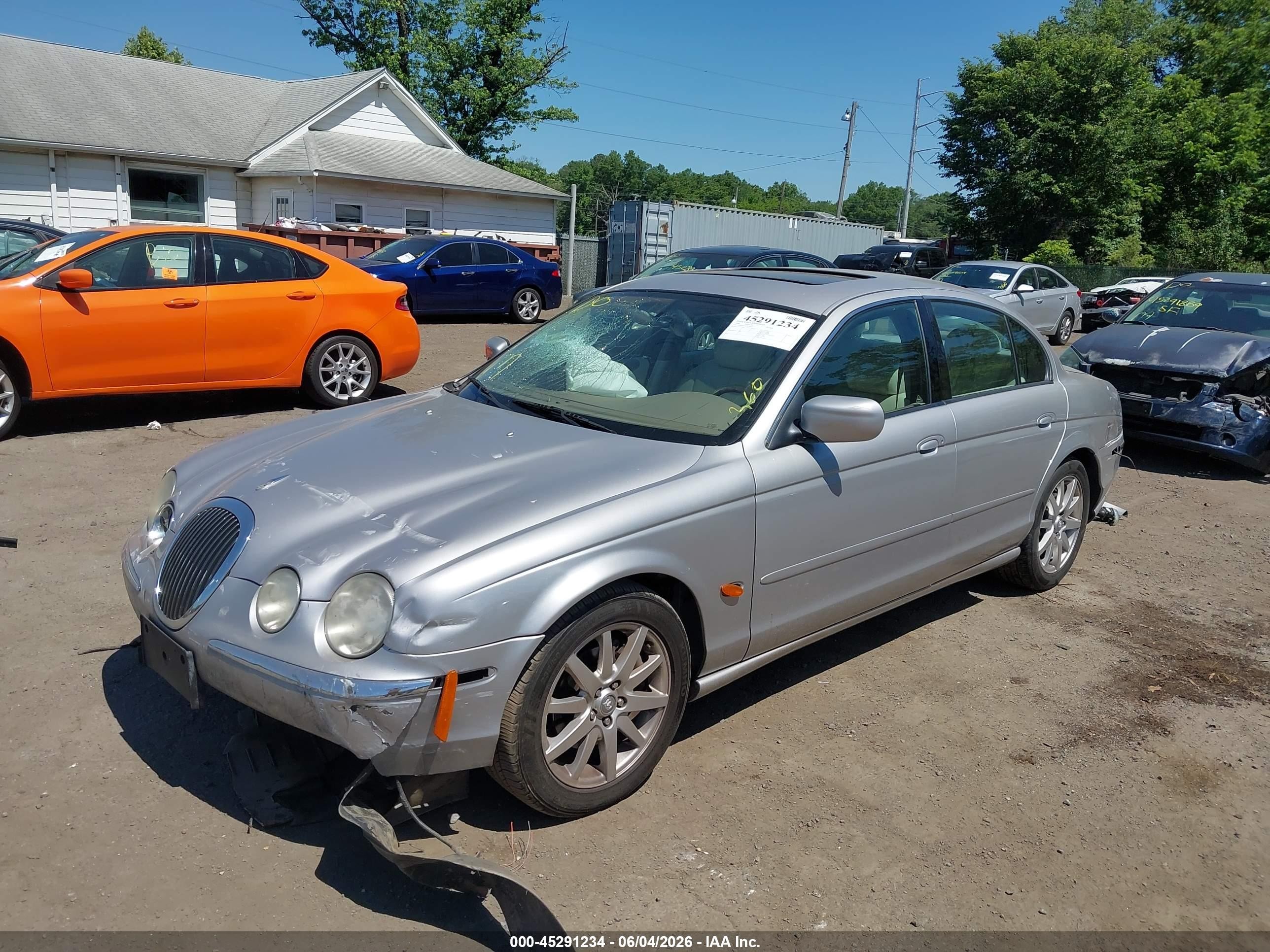 2000 Jaguar S-type 3.0l V6 Silver vin: SAJDA01C9YFL70445