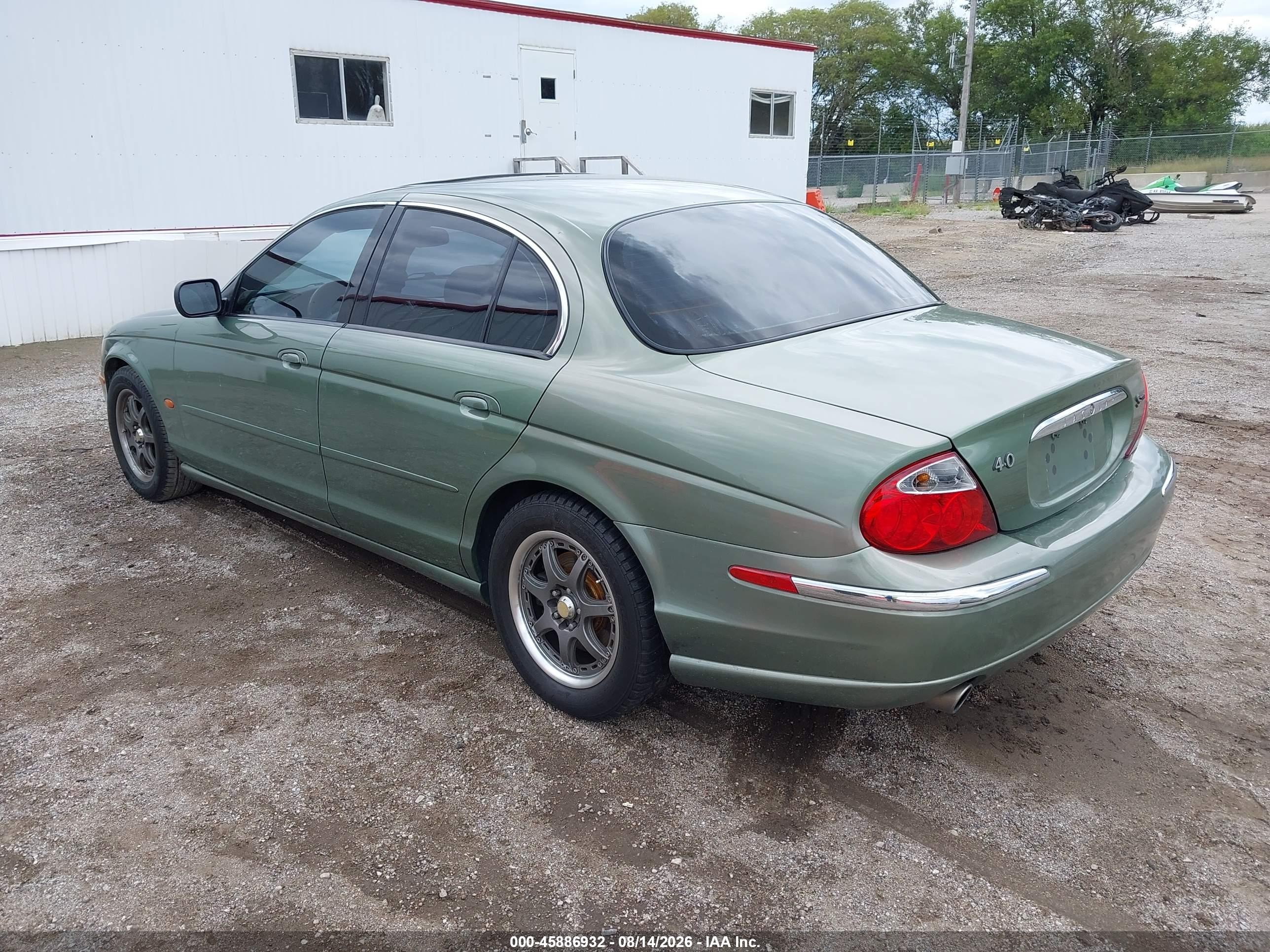 2000 Jaguar S-type 4.0l V8 Green vin: SAJDA01DXYGL50921