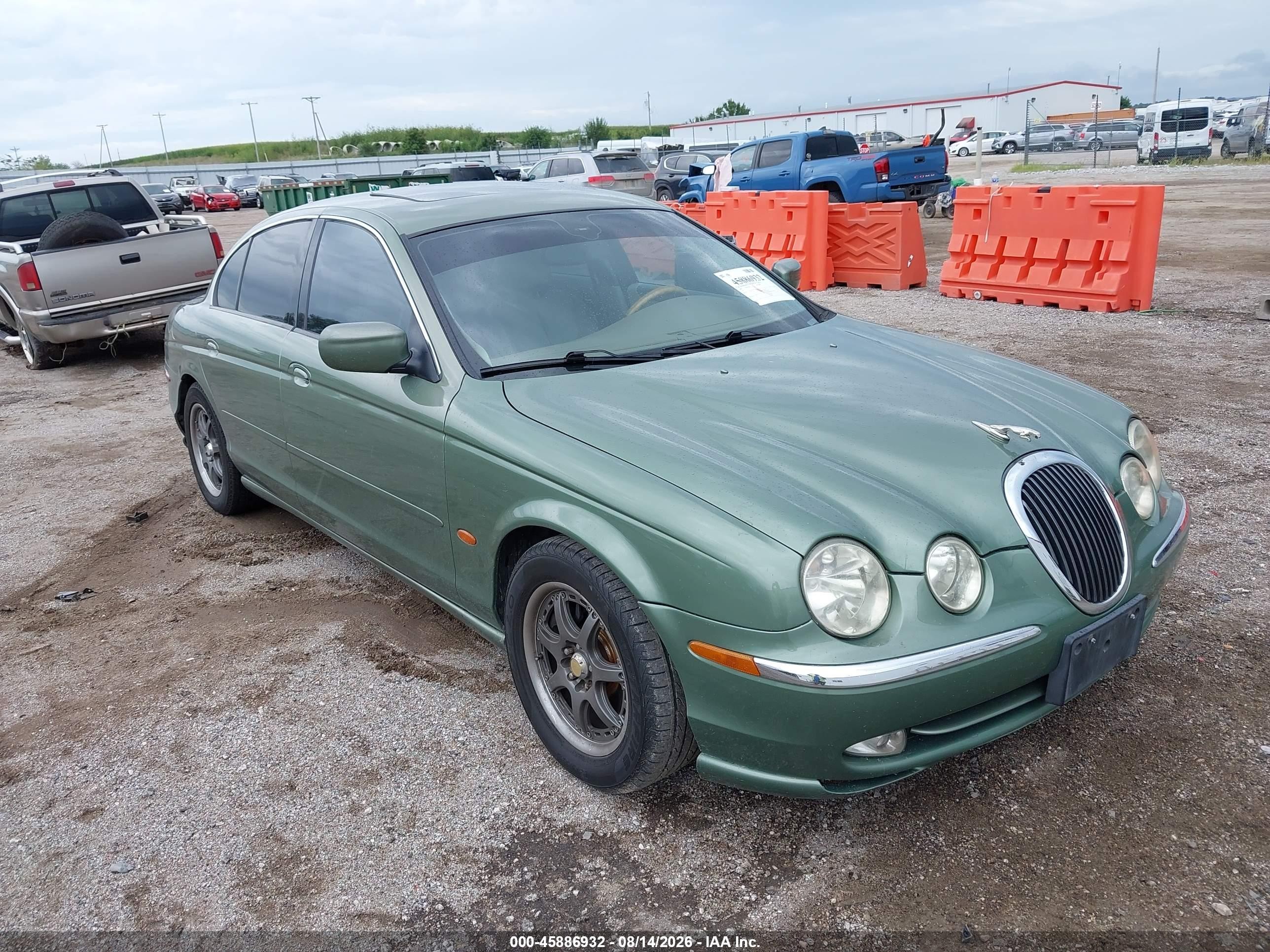 2000 Jaguar S-type 4.0l V8 Green vin: SAJDA01DXYGL50921
