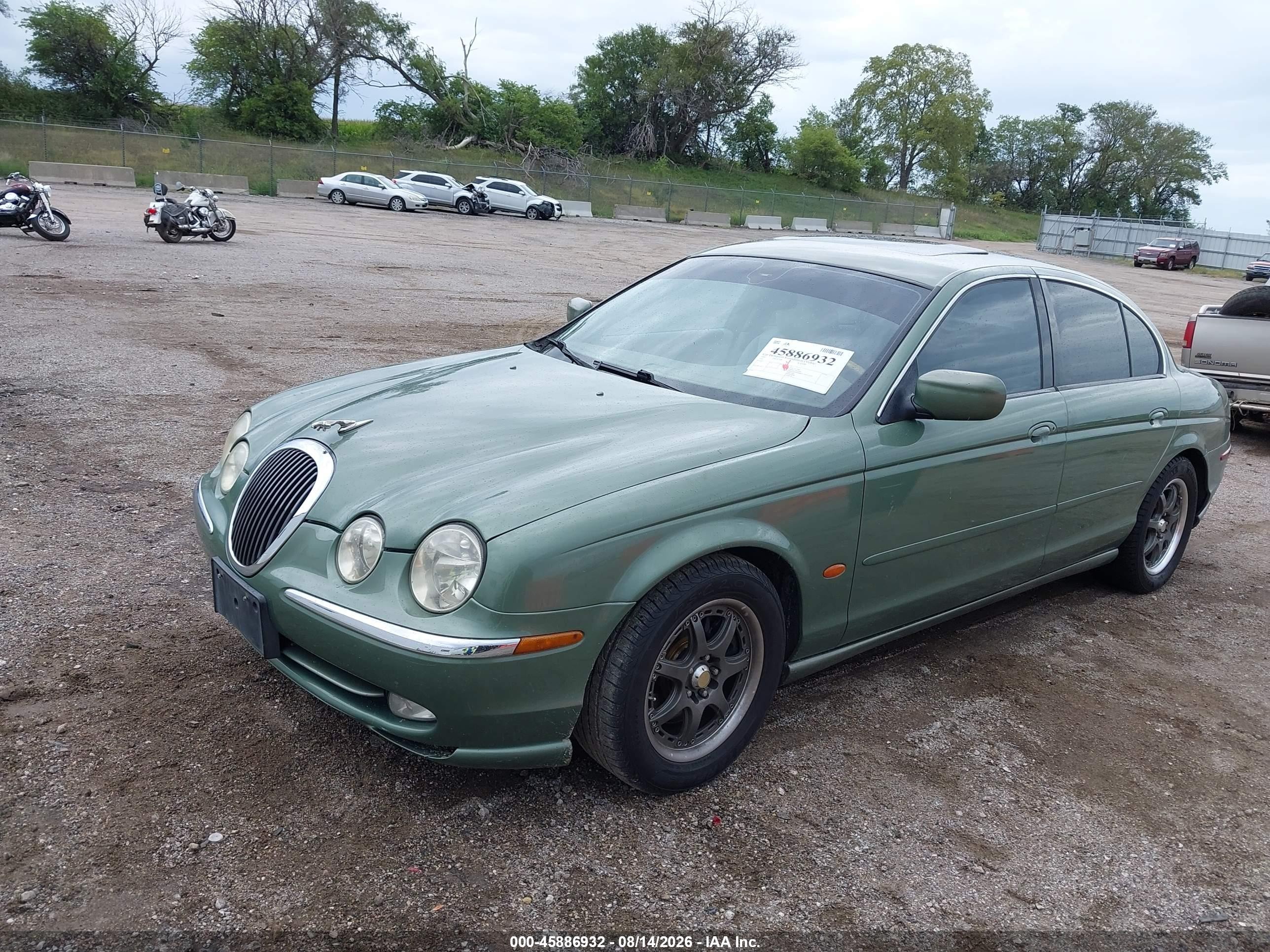 2000 Jaguar S-type 4.0l V8 Green vin: SAJDA01DXYGL50921