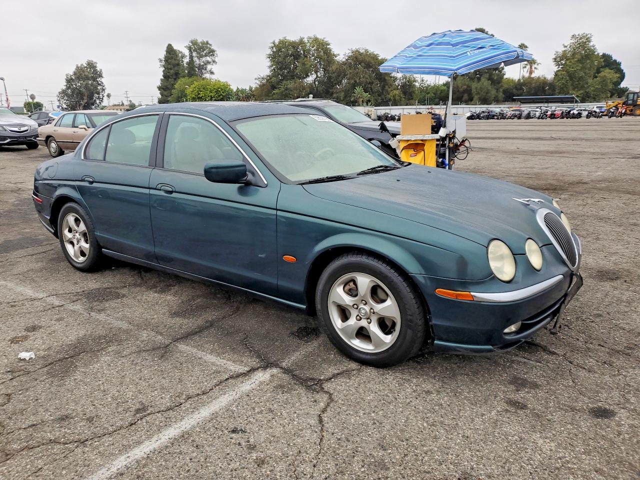 2002 Jaguar S-type Green vin: SAJDA01N02FM35773