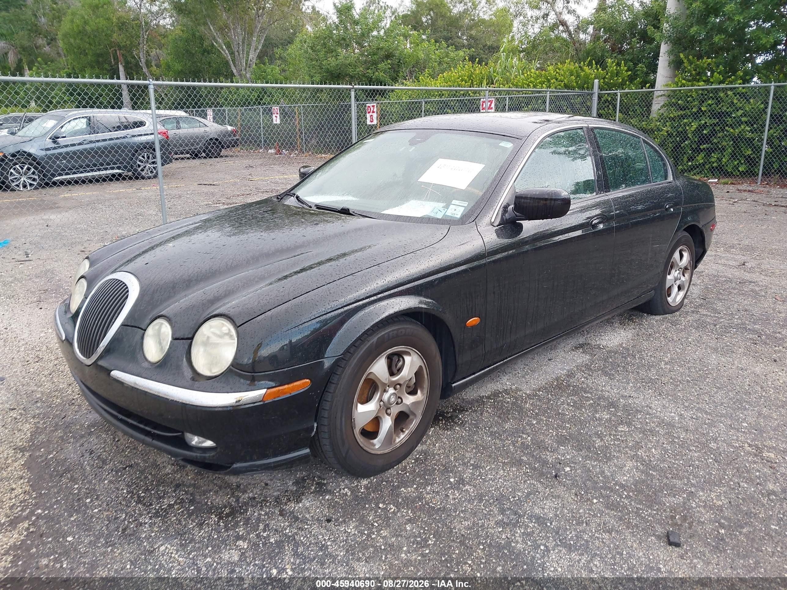 2001 Jaguar S-type 3.0l V6 Black vin: SAJDA01N21FM01543