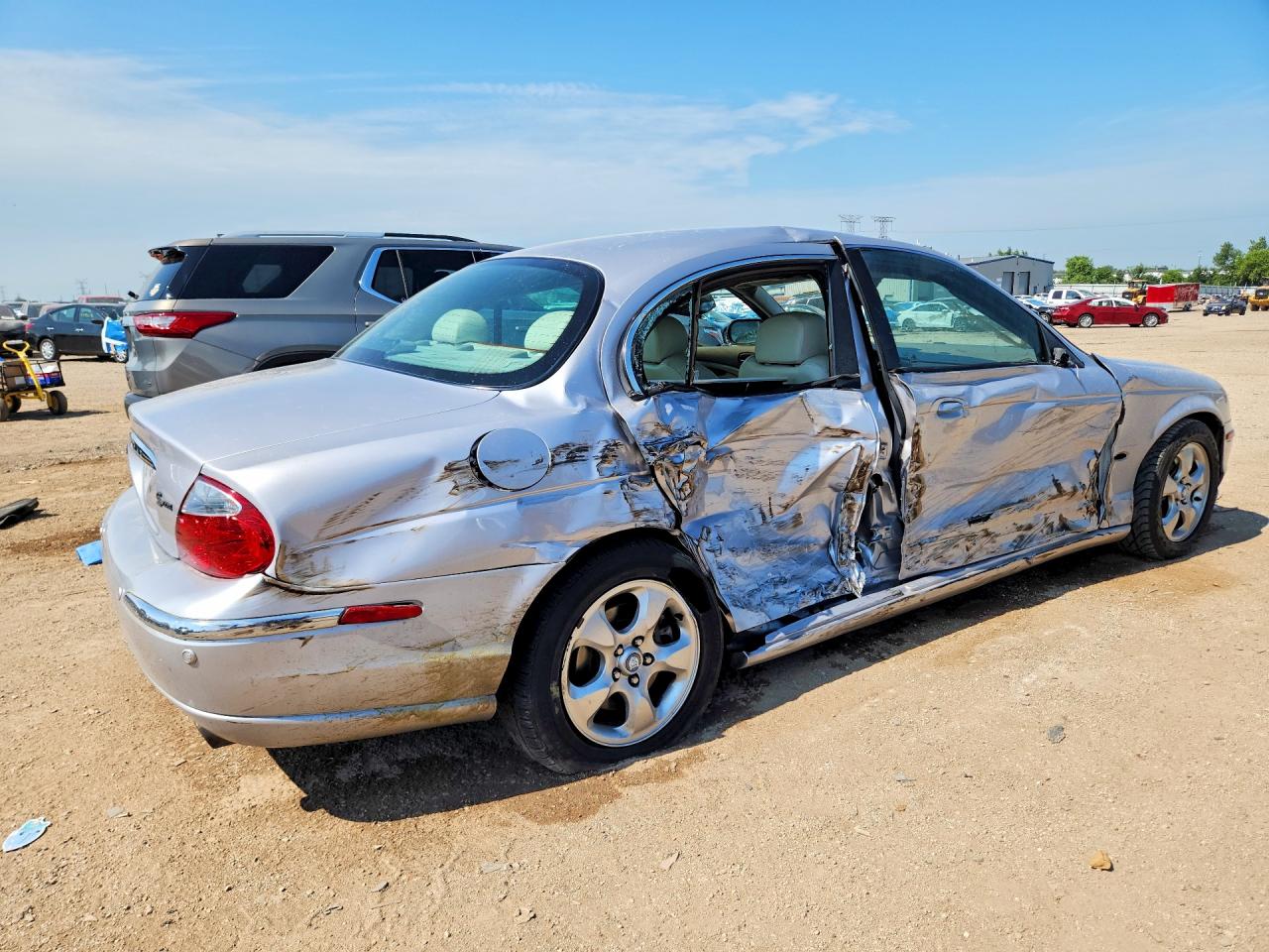 2001 Jaguar S-type Silver vin: SAJDA01N41FM04167