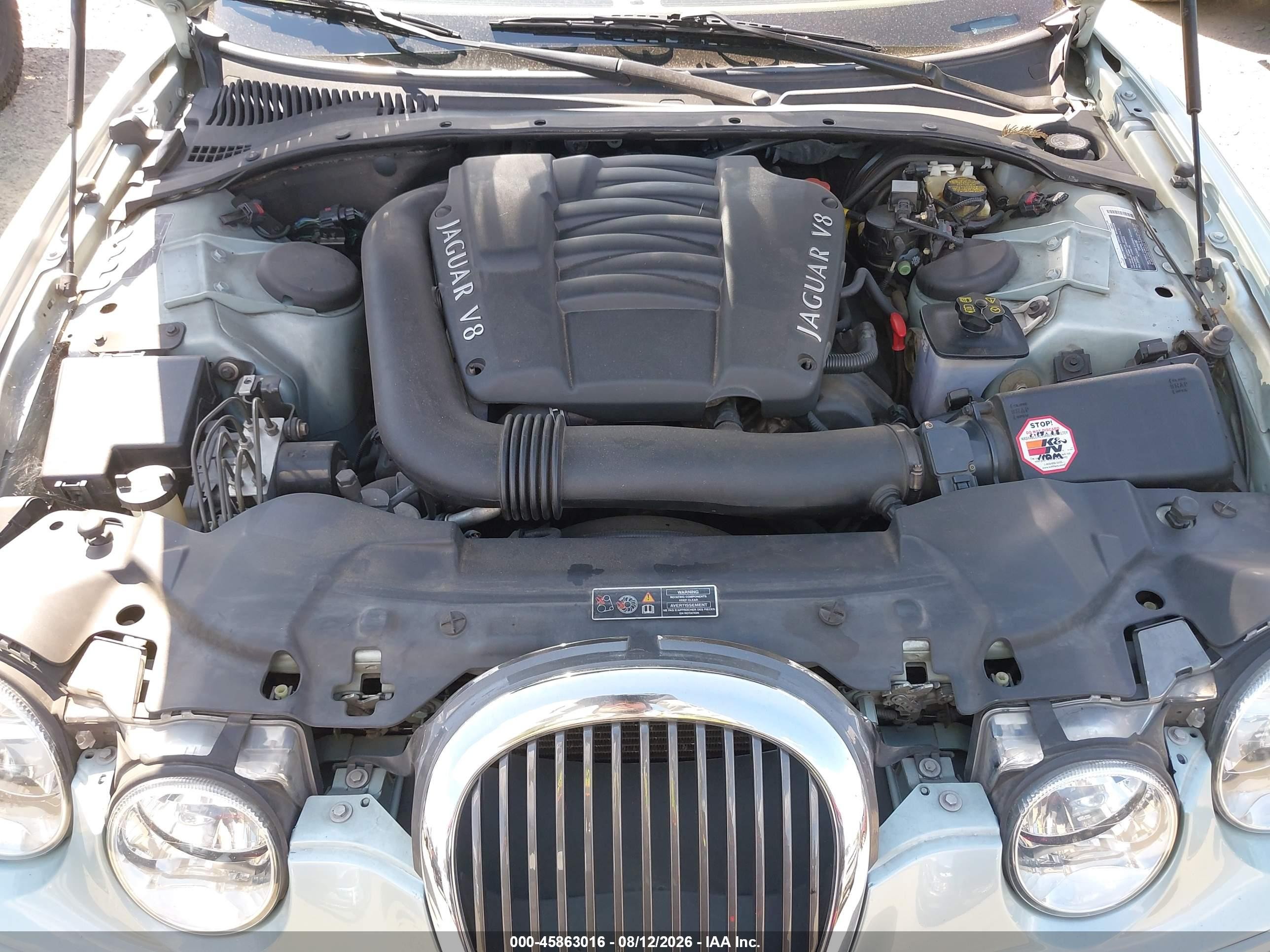2002 Jaguar S-type 4.0l V8 Silver vin: SAJDA01P72GM37421