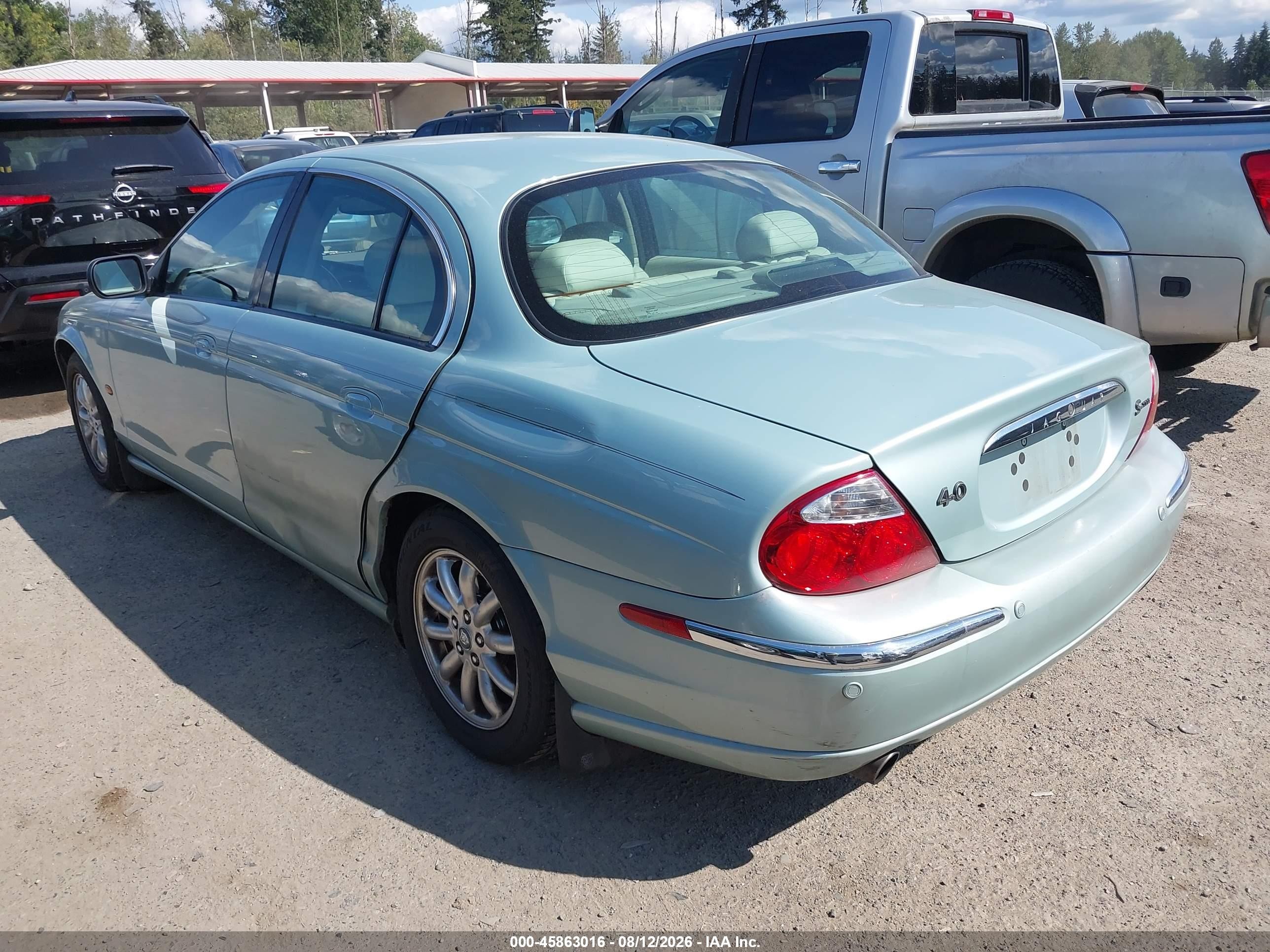 2002 Jaguar S-type 4.0l V8 Silver vin: SAJDA01P72GM37421