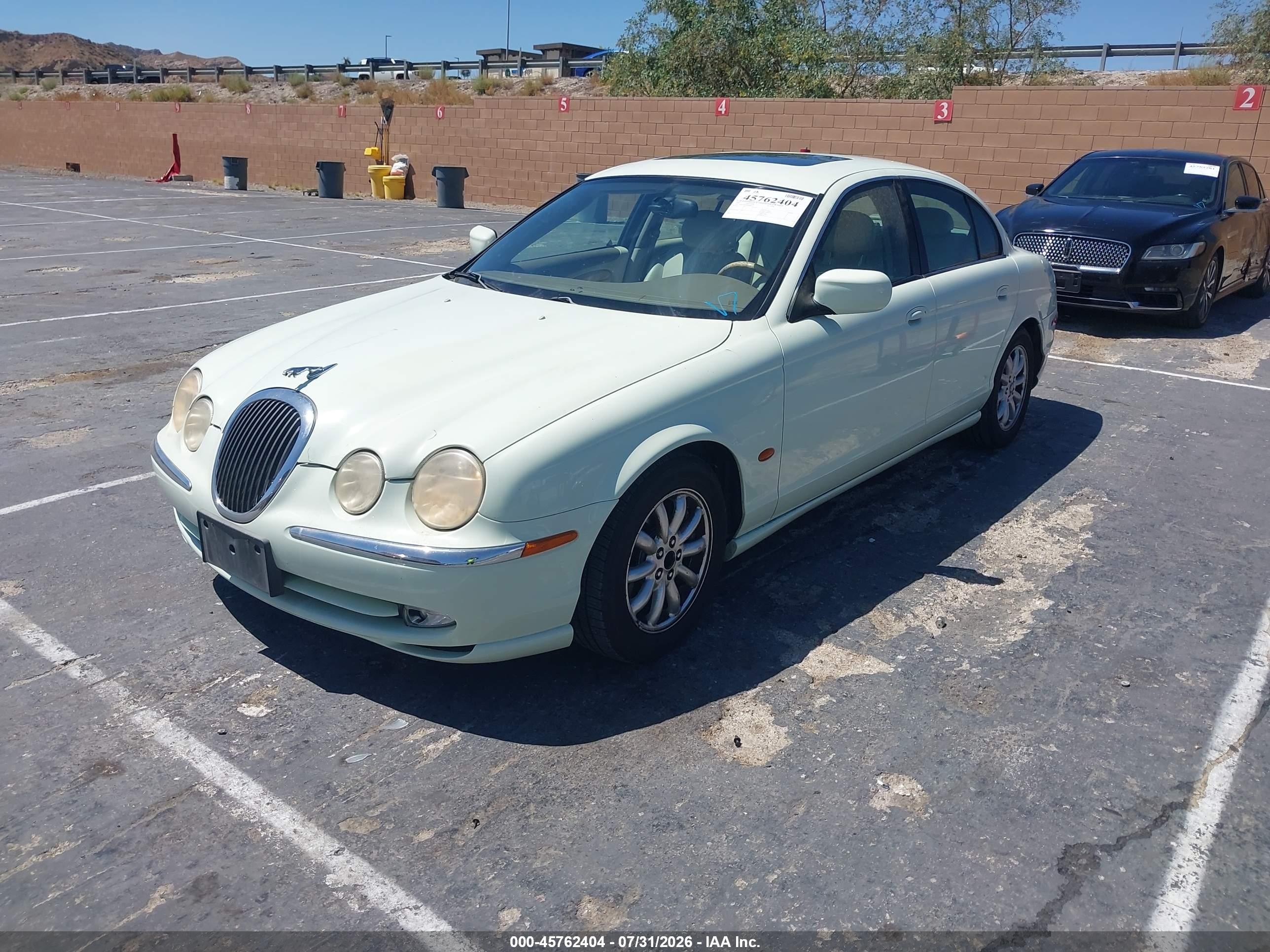 2002 Jaguar S-type 4.0l V8 Зеленый vin: SAJDA01P92GM40353
