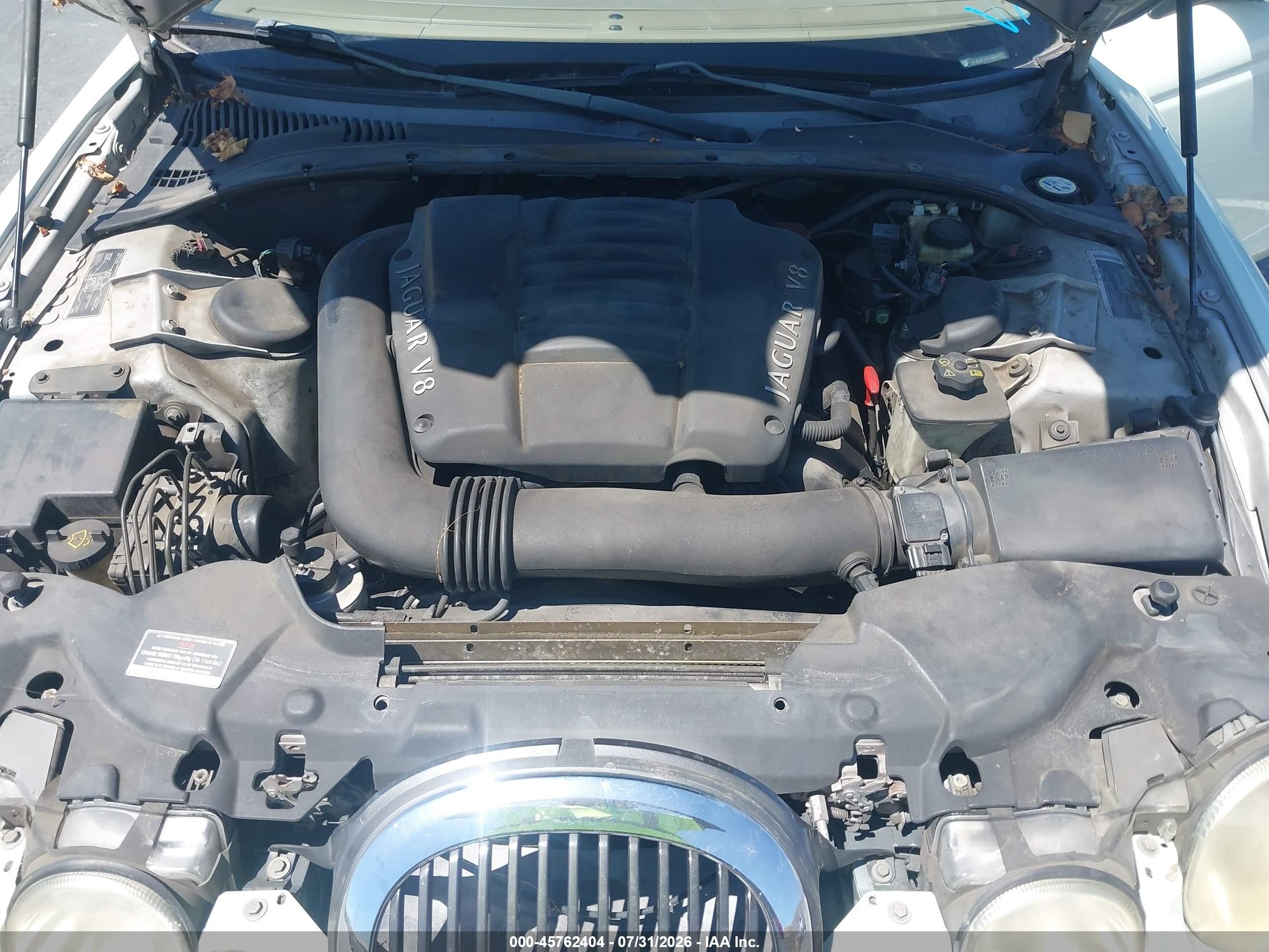 2002 Jaguar S-type 4.0l V8 Зеленый vin: SAJDA01P92GM40353