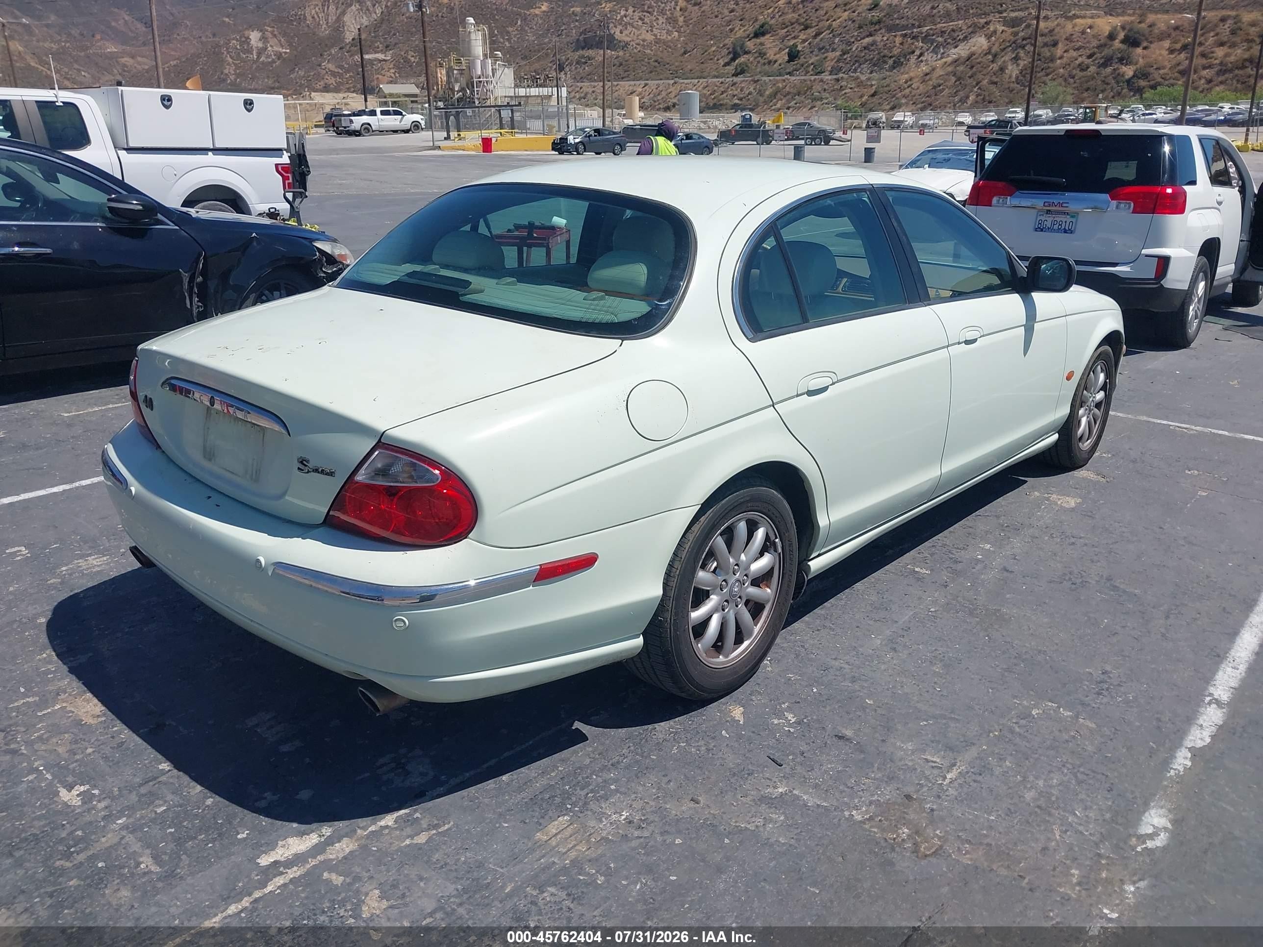 2002 Jaguar S-type 4.0l V8 Зеленый vin: SAJDA01P92GM40353