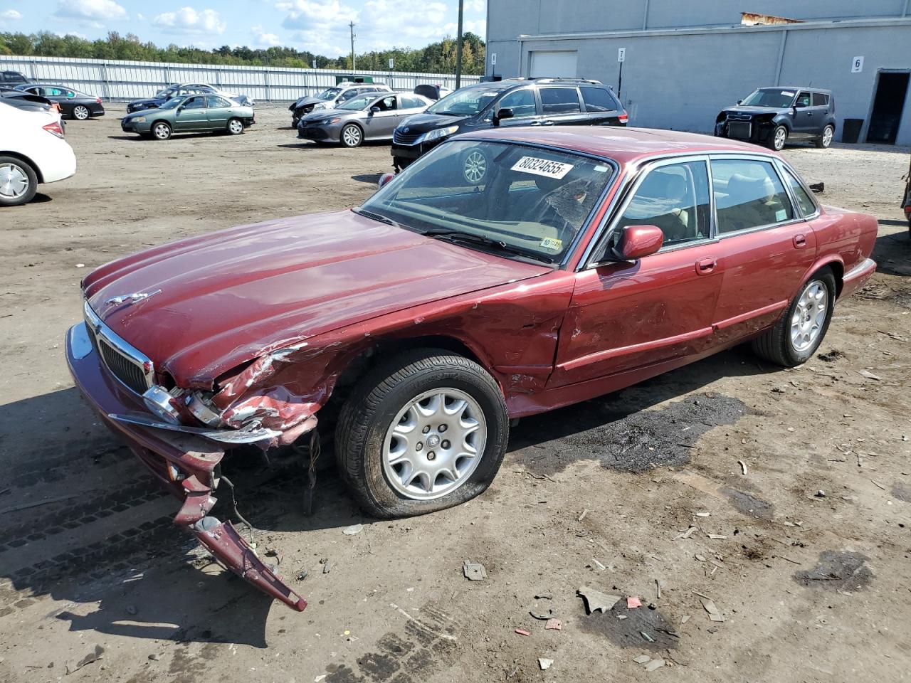 2002 Jaguar Xj8 Бордовый vin: SAJDA14C02LF40401