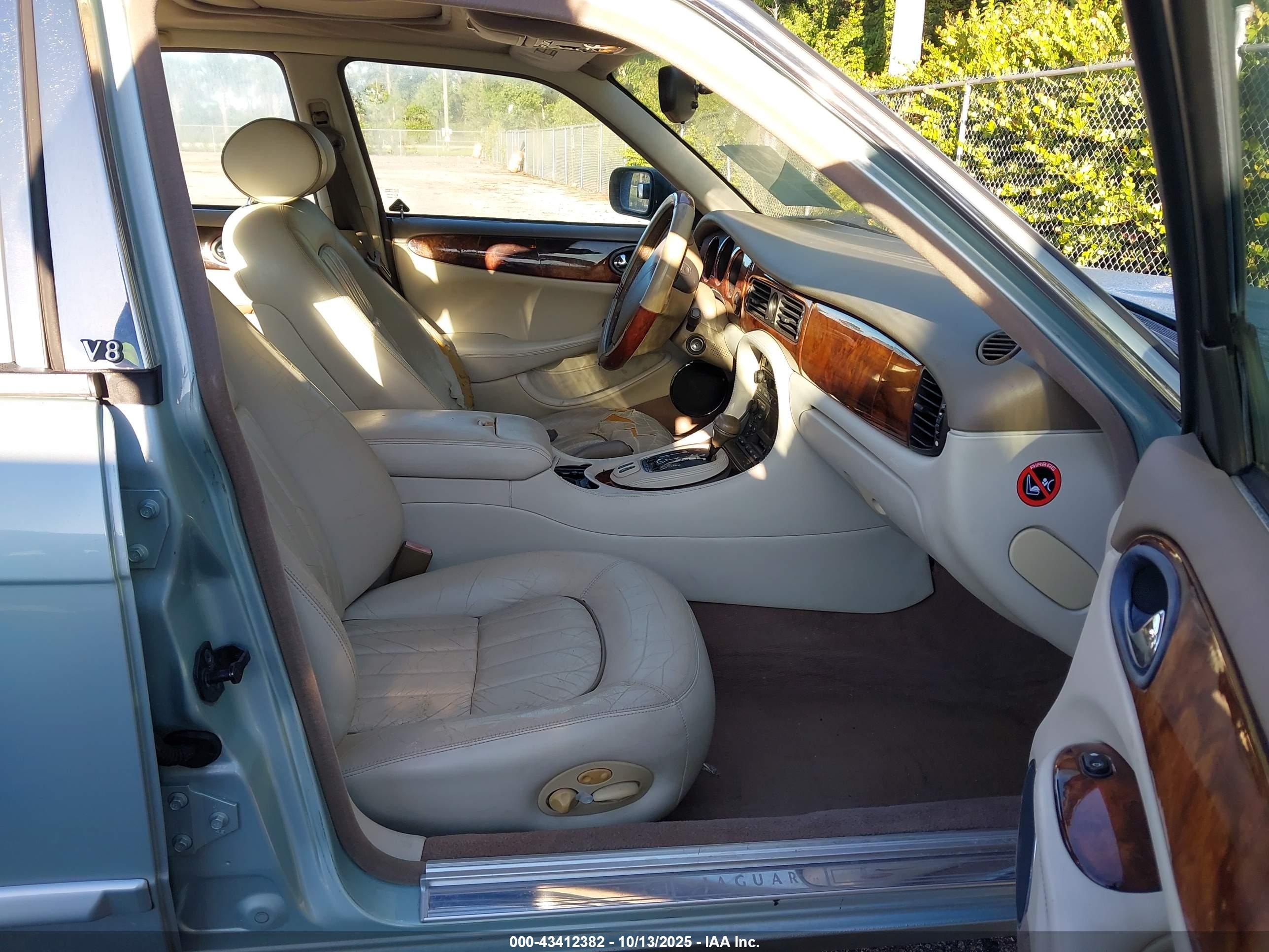 2002 Jaguar Xj8   Light Blue vin: SAJDA14C22LF44353