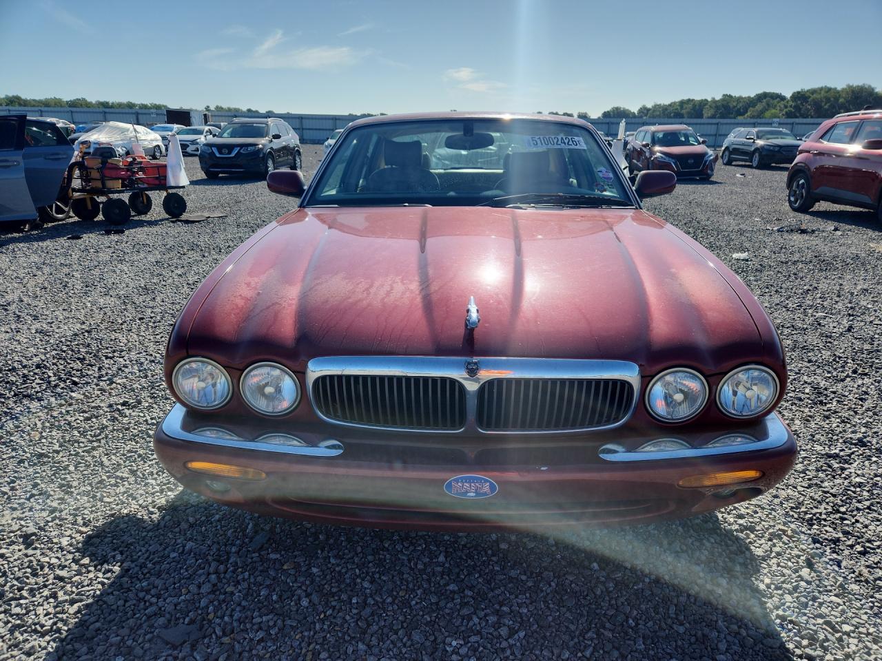2002 Jaguar Xj8 Maroon vin: SAJDA14C82LF40386