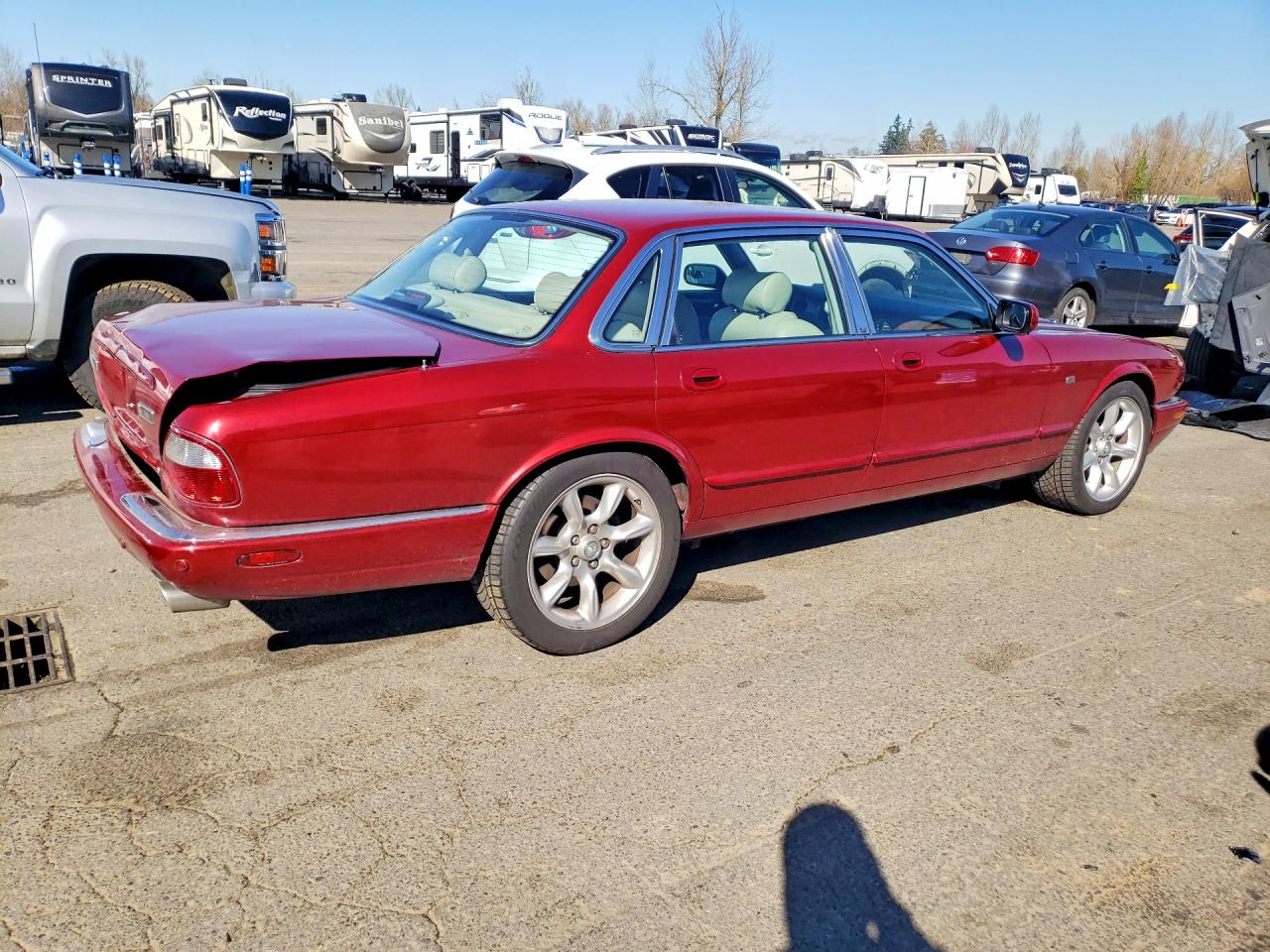 2001 Jaguar Xjr Red vin: SAJDA15B21MF30967