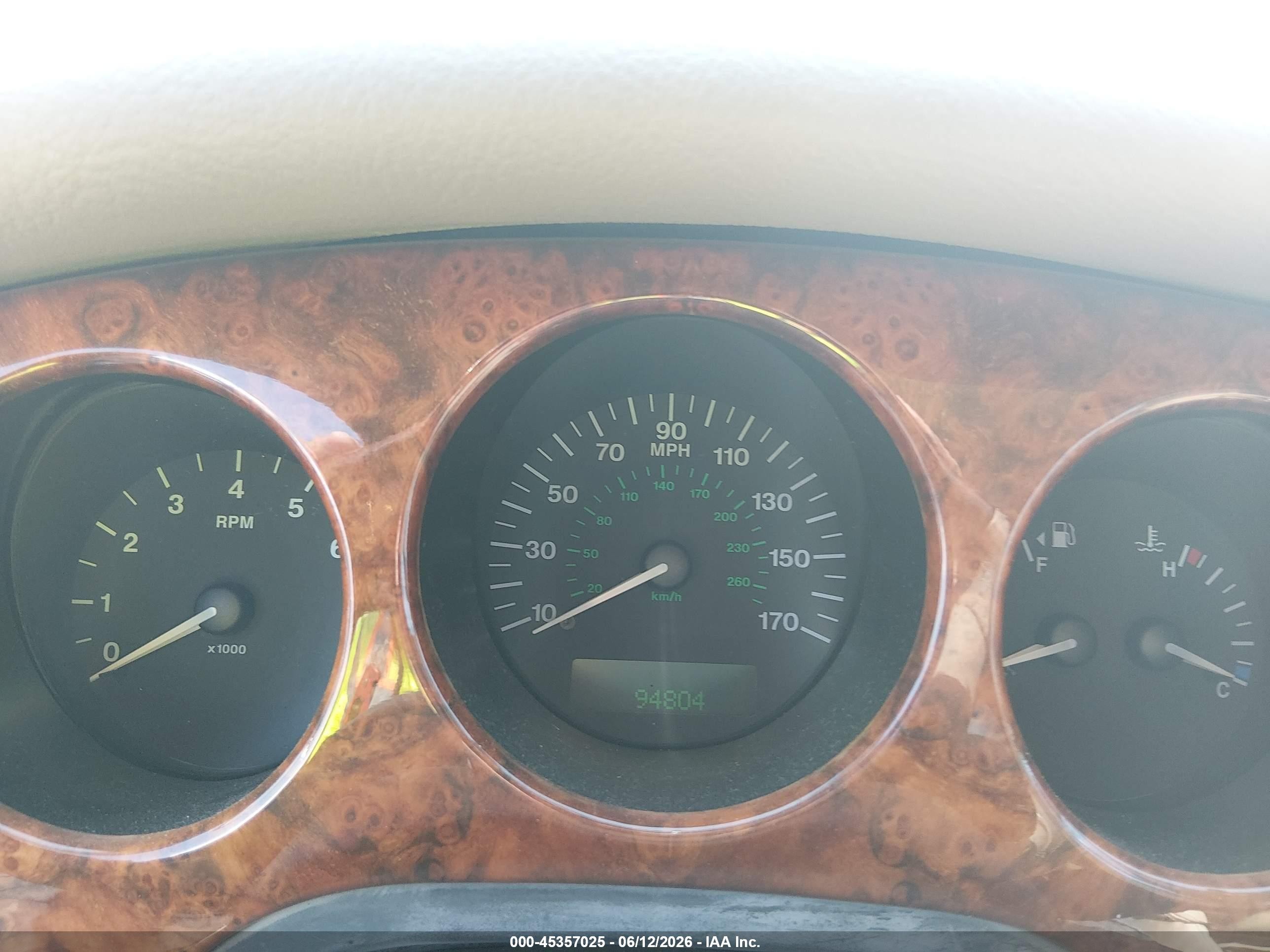 2002 Jaguar Xj8 Vanden Plas Black vin: SAJDA24C02LF41652
