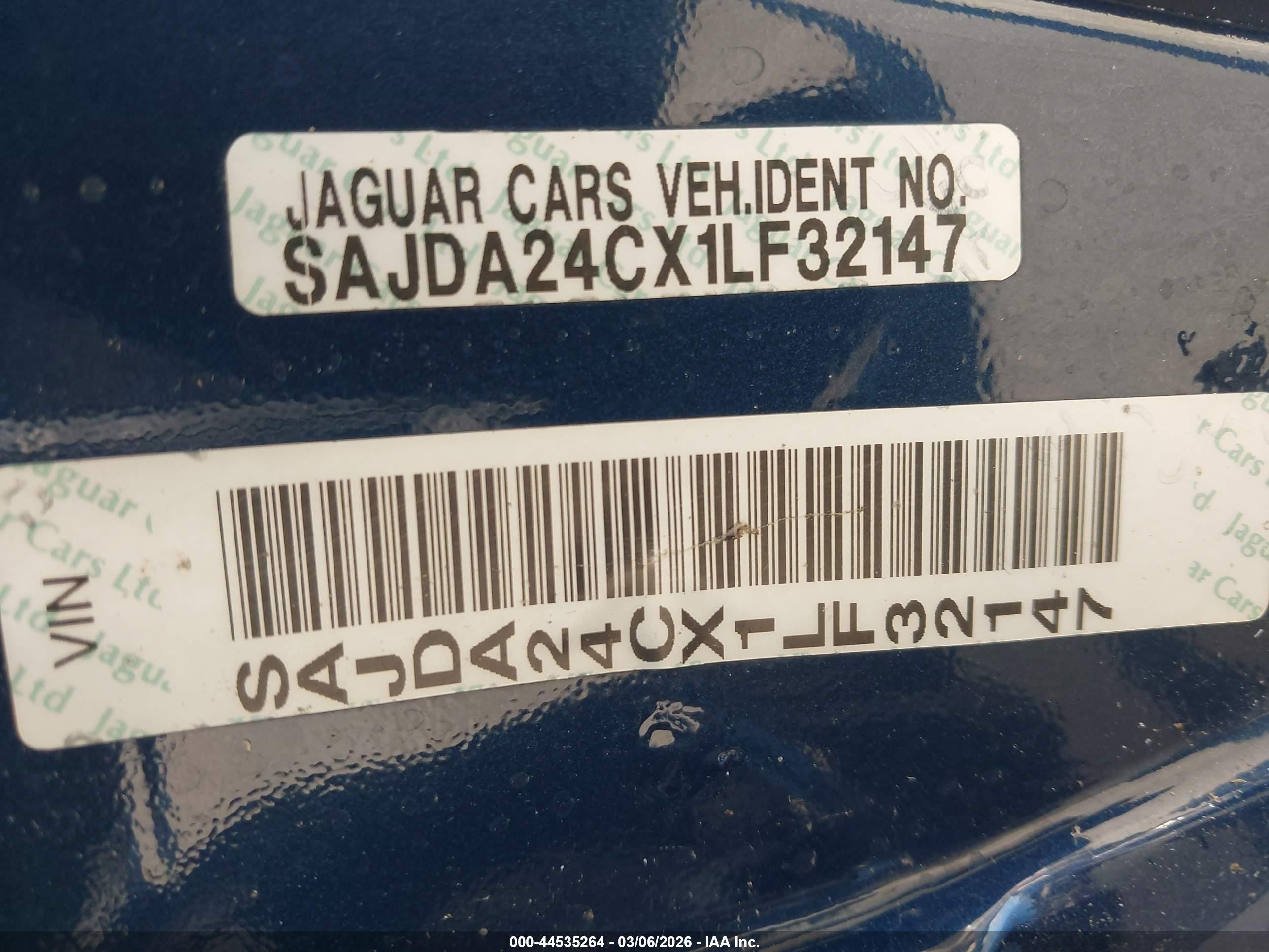 2001 Jaguar Xj8 Vanden Plas Blue vin: SAJDA24CX1LF32147