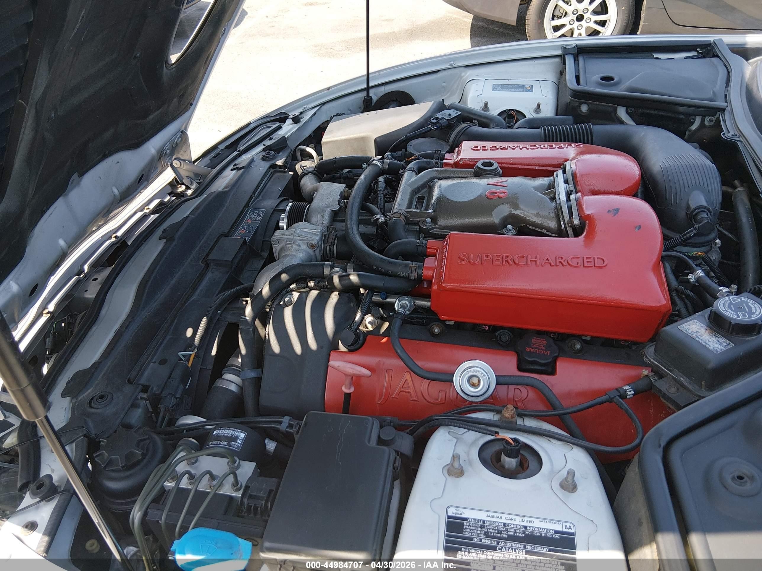 2006 Jaguar Xkr   Серебряный vin: SAJDA41B863A44930
