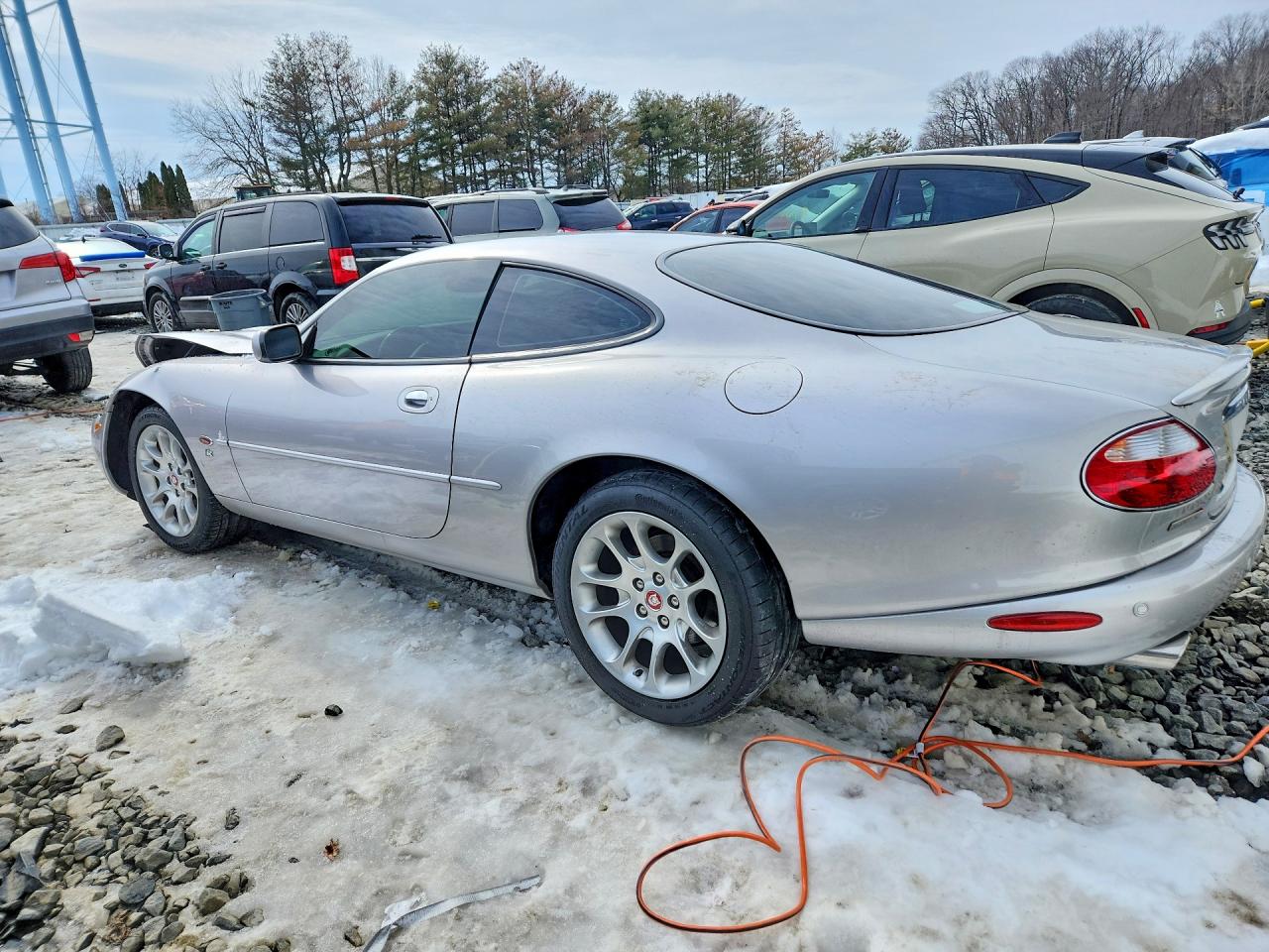 2002 Jaguar Xkr Серебряный vin: SAJDA41B92PA27511