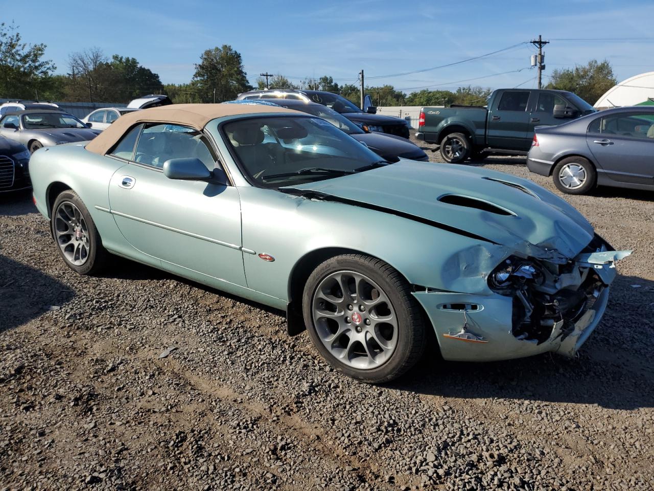 2001 Jaguar Xkr Бирюзовый vin: SAJDA42B51PA12629