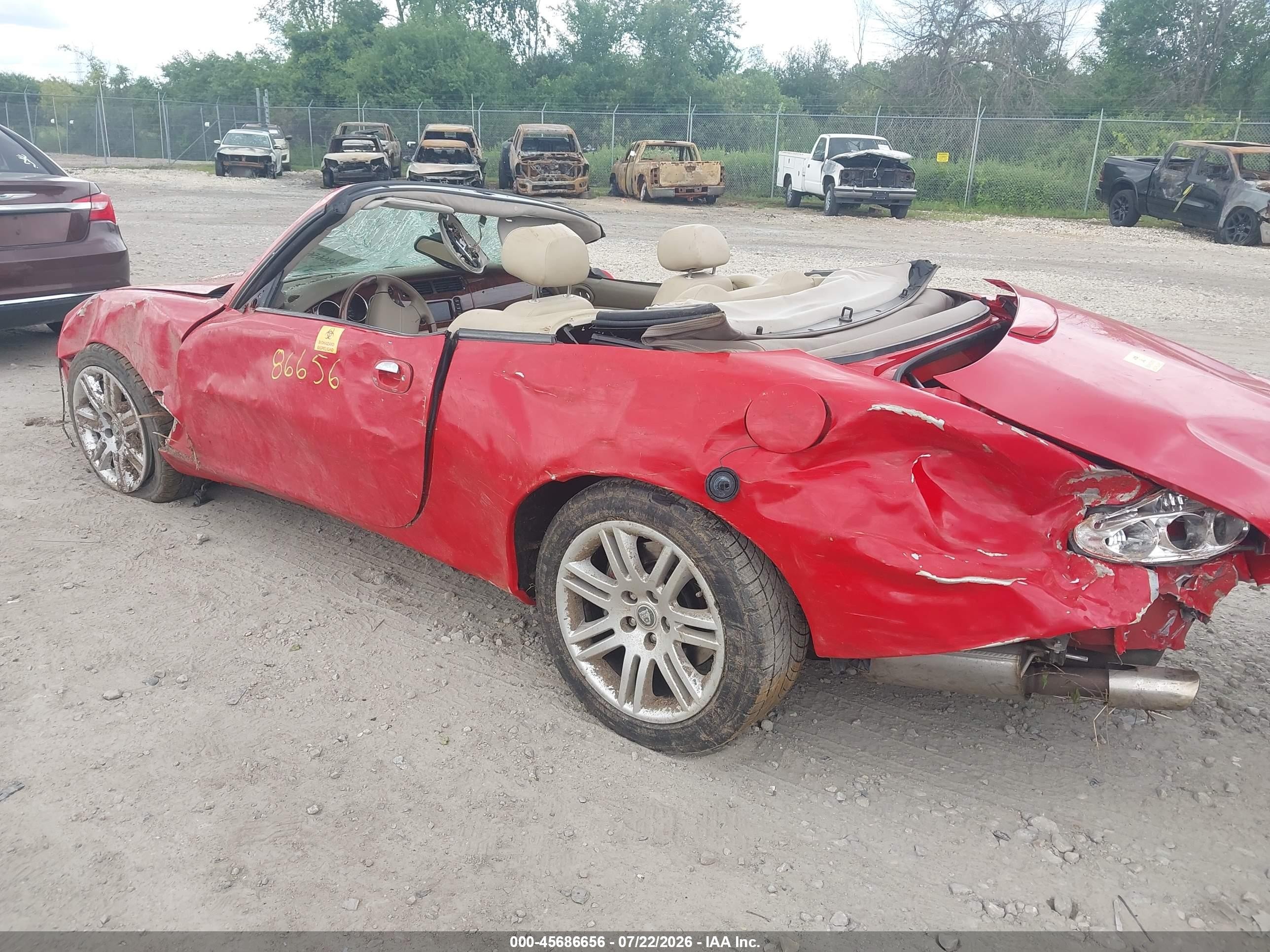 2004 Jaguar Xkr   Red vin: SAJDA42B543A37543