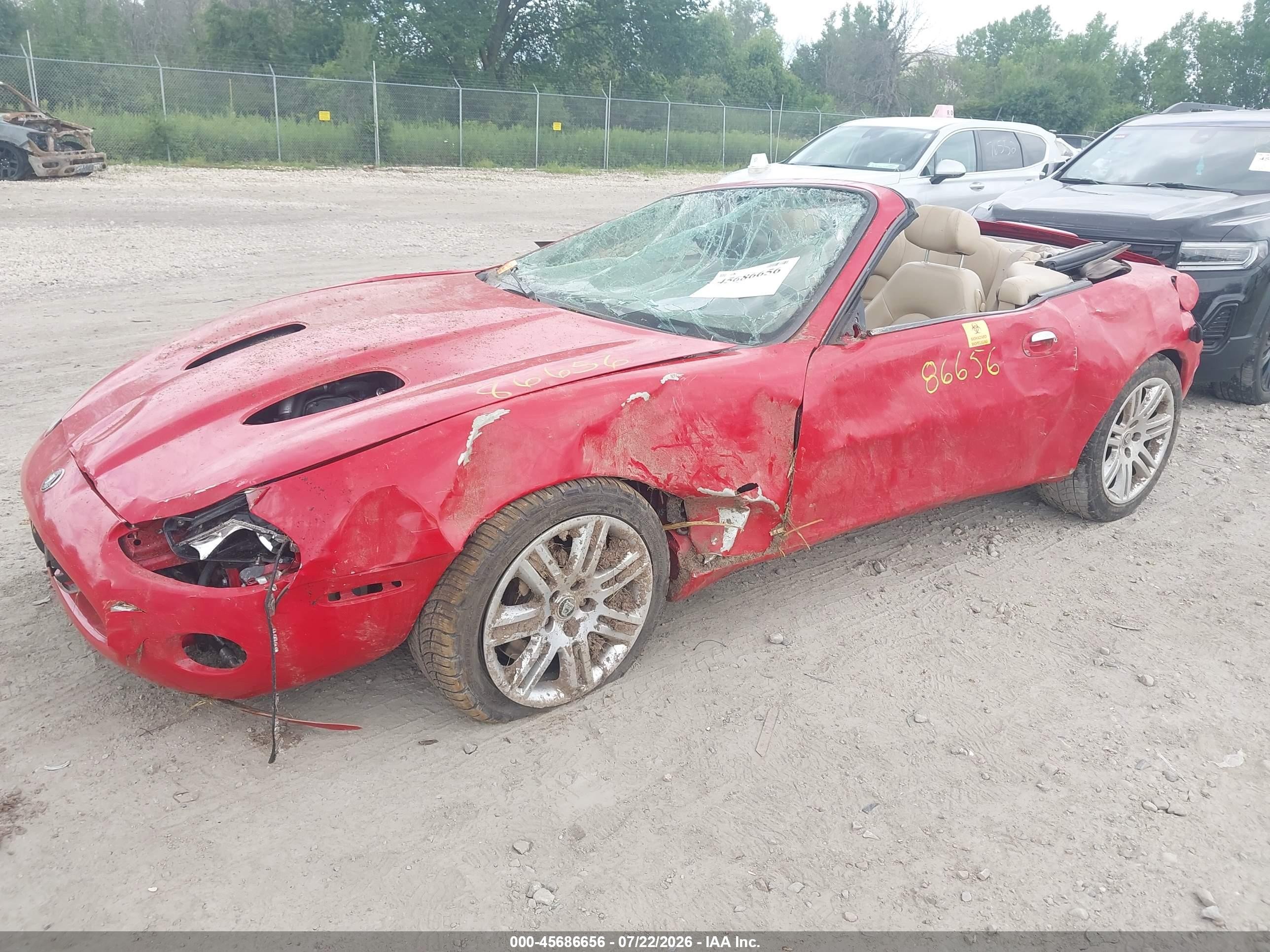 2004 Jaguar Xkr   Red vin: SAJDA42B543A37543