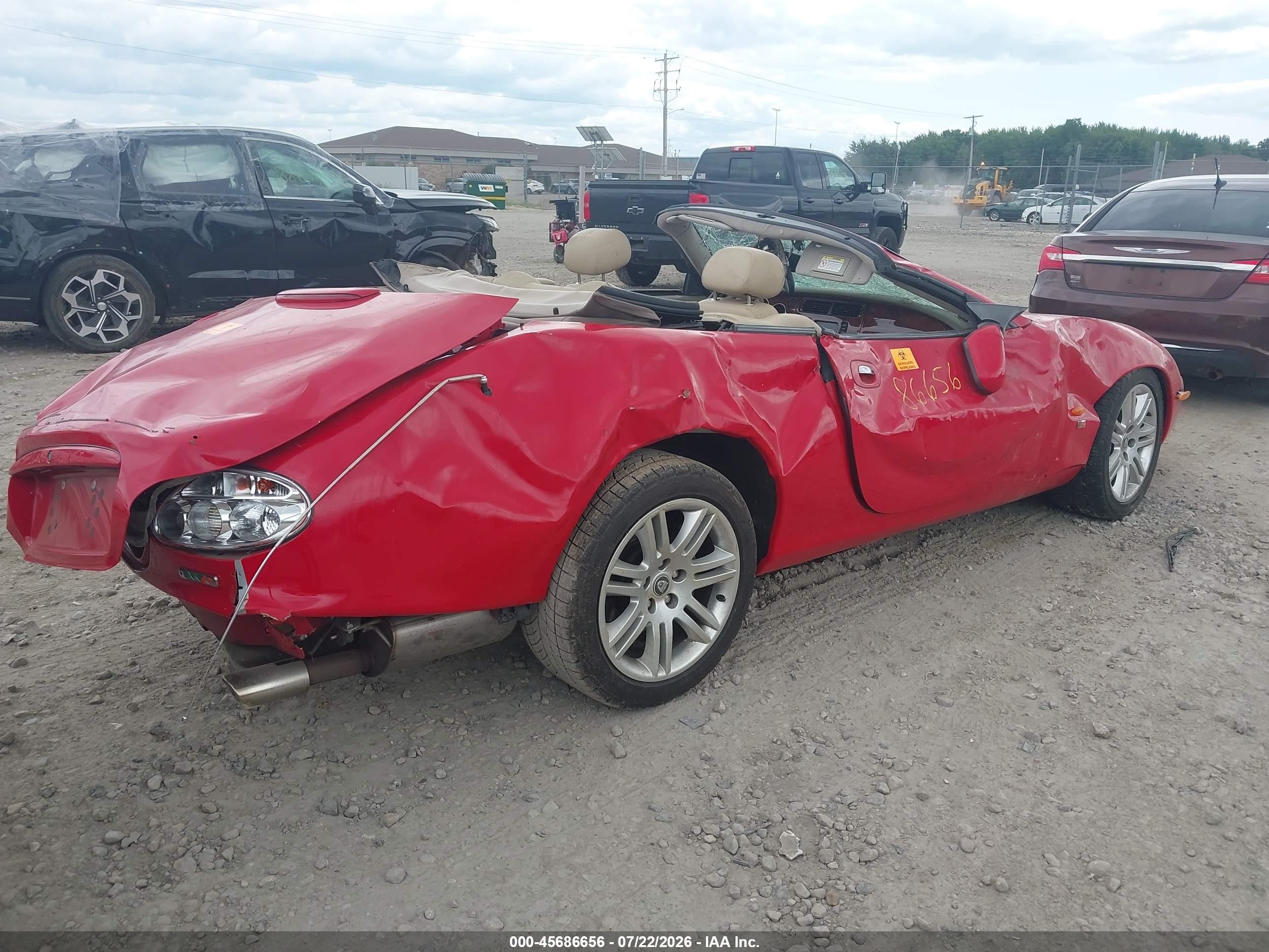 2004 Jaguar Xkr   Red vin: SAJDA42B543A37543