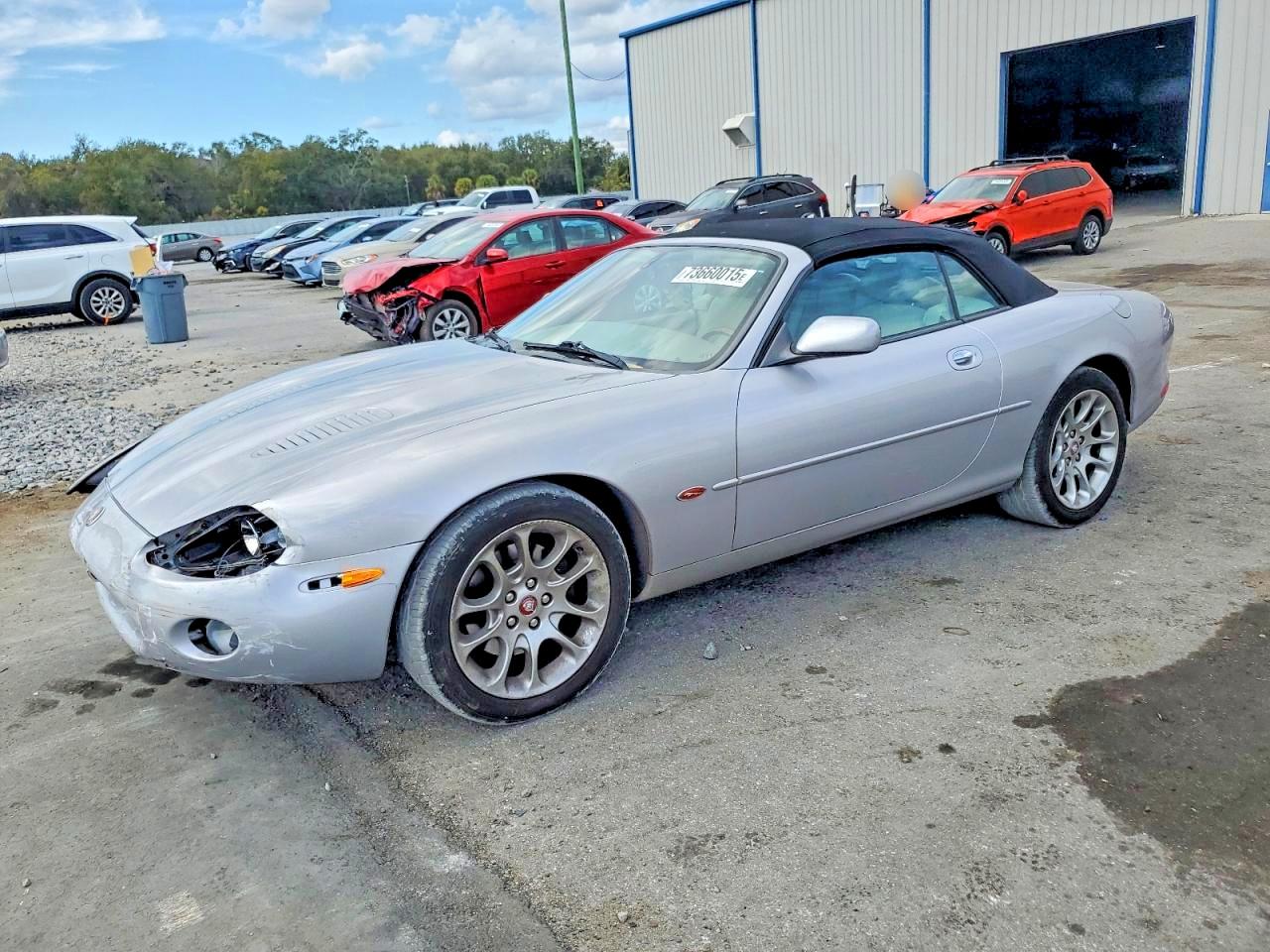 2001 Jaguar Xkr Серебряный vin: SAJDA42B71PA16052
