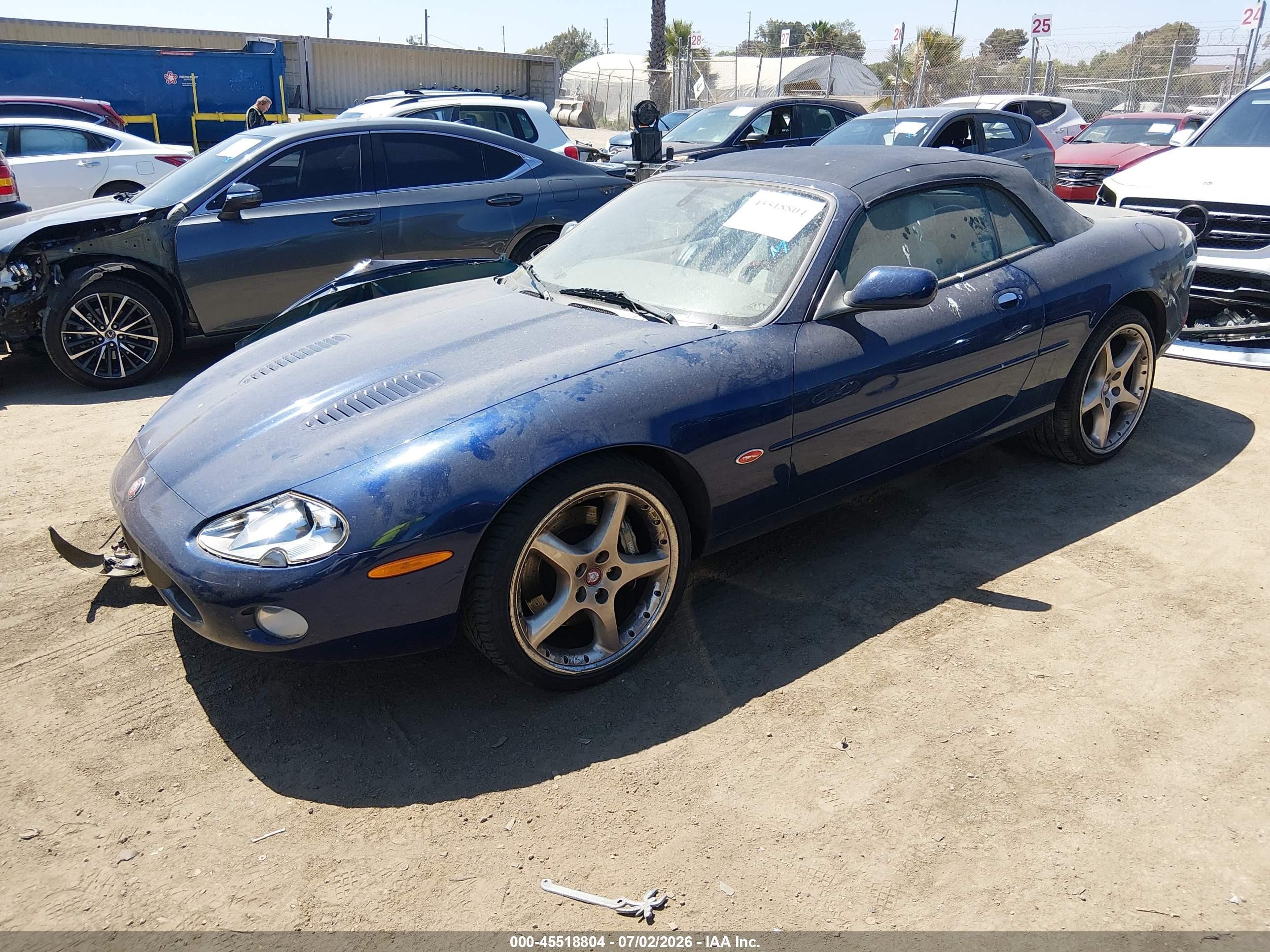 2001 Jaguar Xkr   Синий vin: SAJDA42B71PA20375