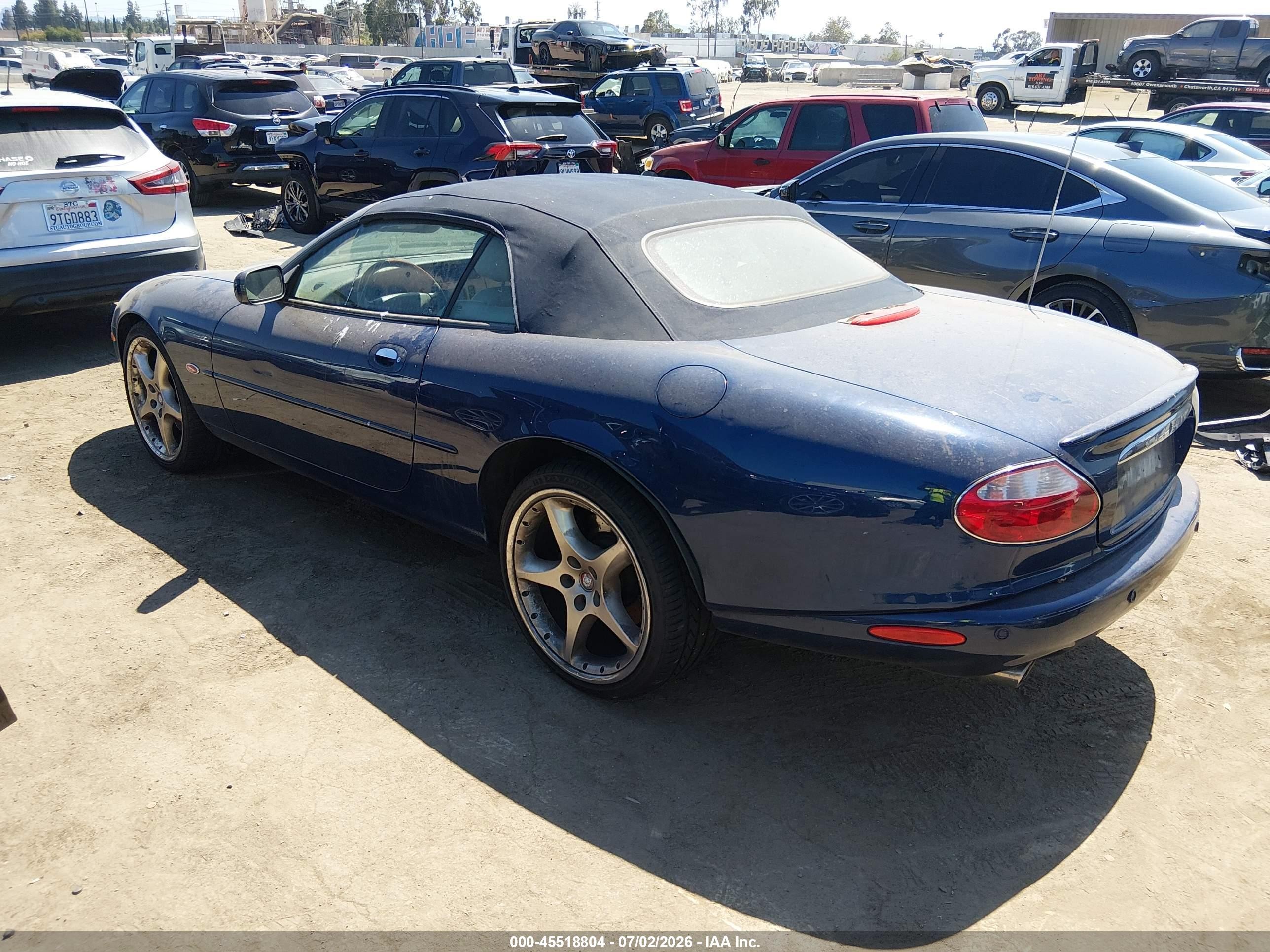 2001 Jaguar Xkr   Синий vin: SAJDA42B71PA20375