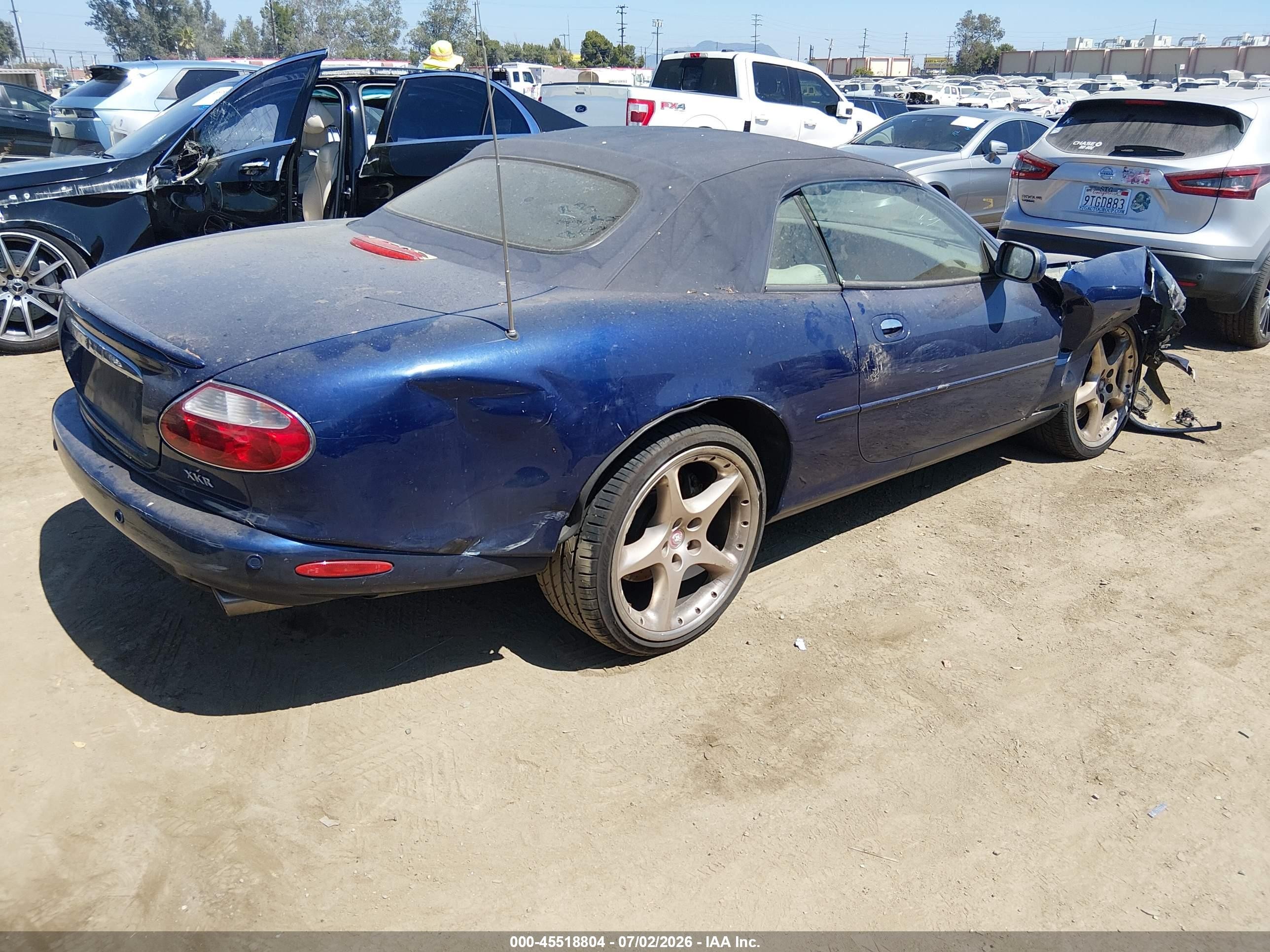 2001 Jaguar Xkr   Синий vin: SAJDA42B71PA20375