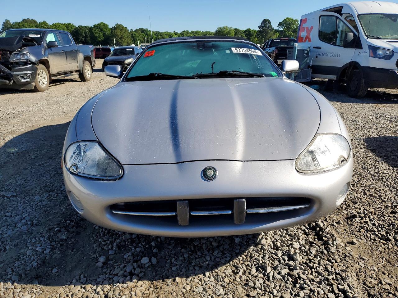 2002 Jaguar Xk8 Silver vin: SAJDA42C02NA29098
