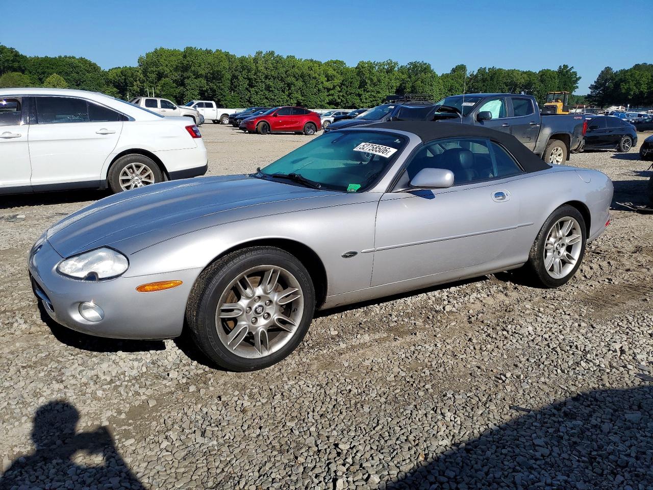 2002 Jaguar Xk8 Silver vin: SAJDA42C02NA29098