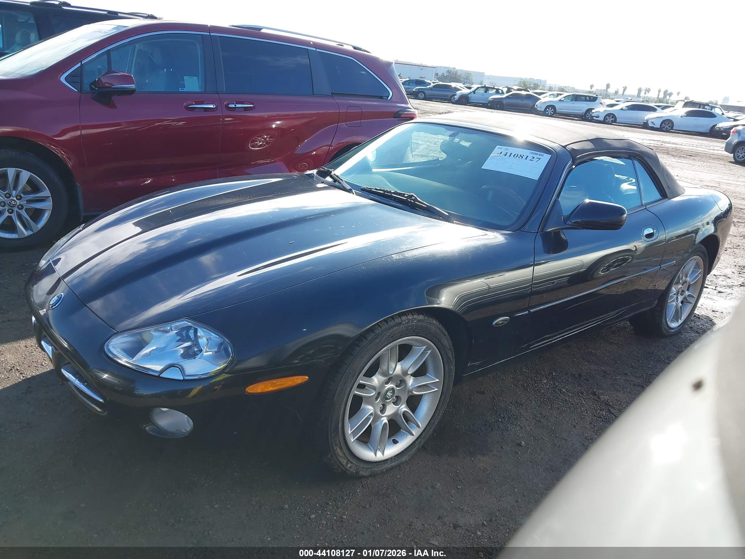 2002 Jaguar Xk8   Черный vin: SAJDA42C22NA26736