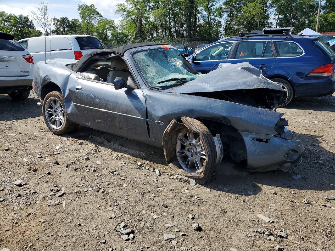 2001 Jaguar Xk8 Blue vin: SAJDA42C51NA21481