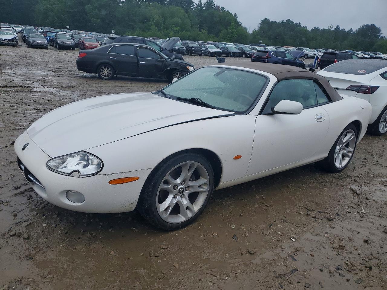 2004 Jaguar Xk8 White vin: SAJDA42C542A37072