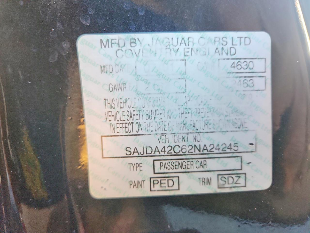 2002 Jaguar Xk8 Black vin: SAJDA42C62NA24245