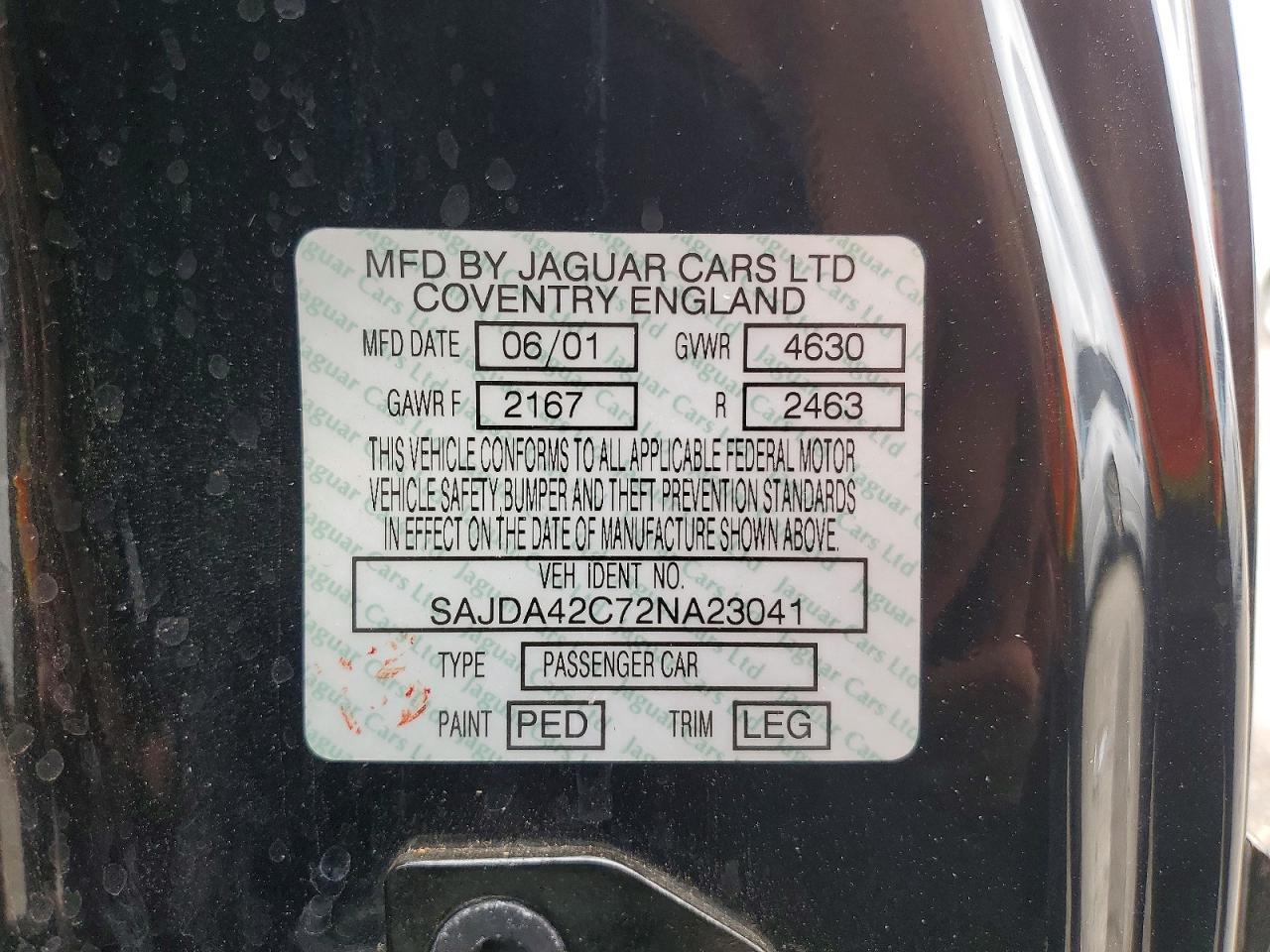 2002 Jaguar Xk8 Black vin: SAJDA42C72NA23041
