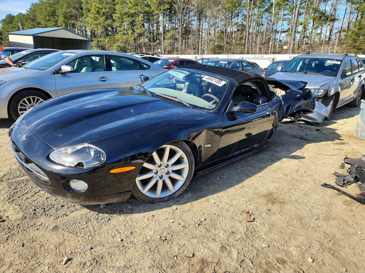 2005 Jaguar Xk8 Черный vin: SAJDA42C852A43966