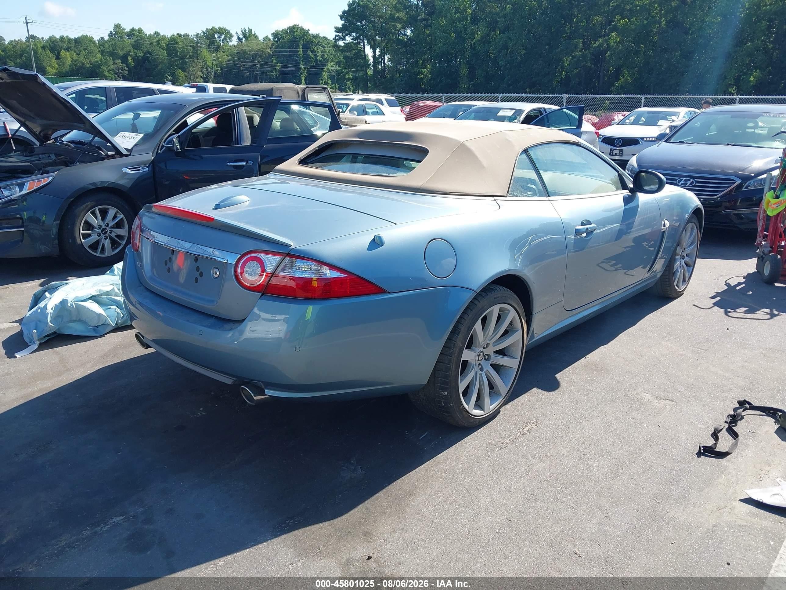 2007 Jaguar Xk   Blue vin: SAJDA44B675B03362