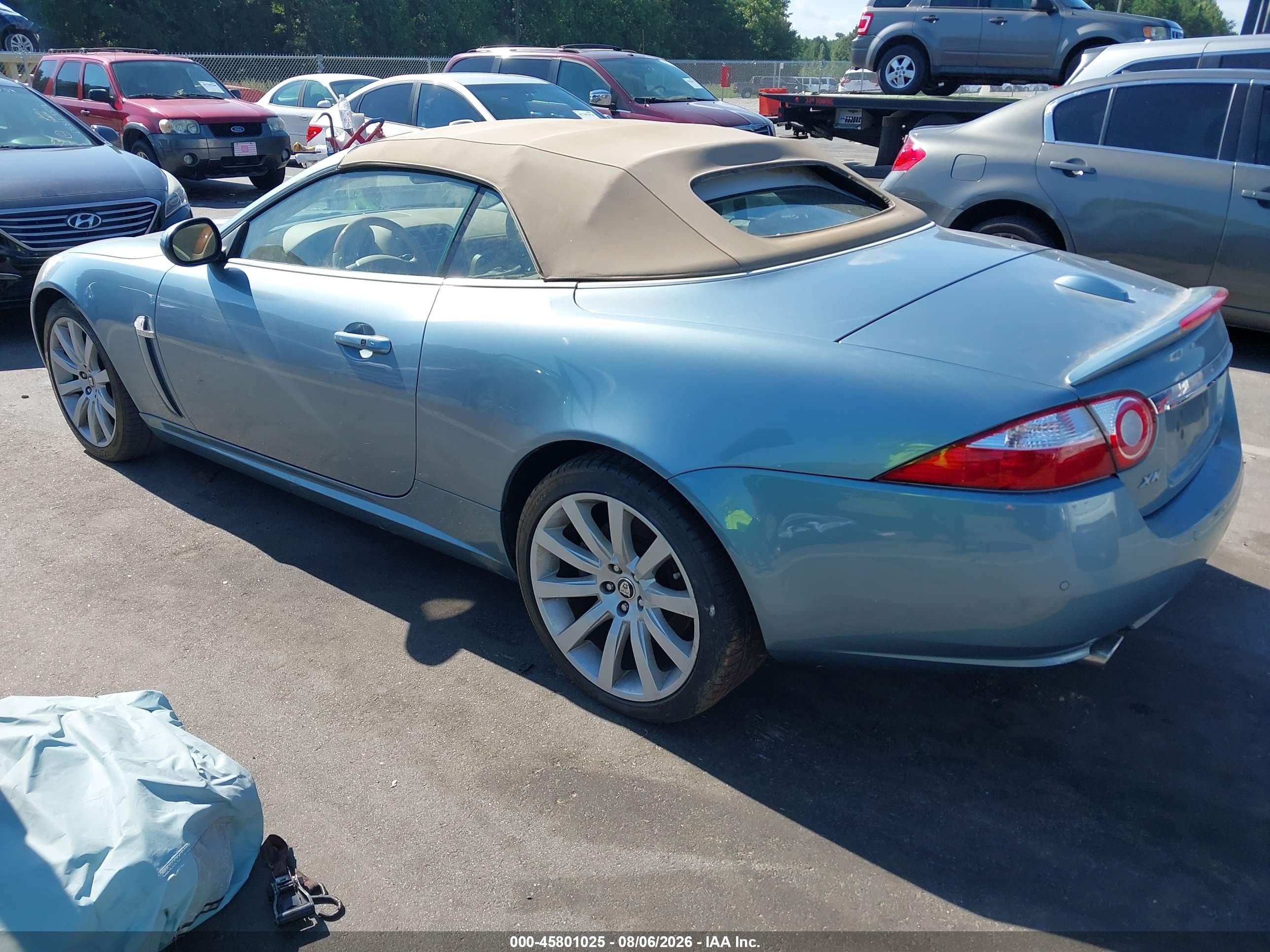 2007 Jaguar Xk   Blue vin: SAJDA44B675B03362
